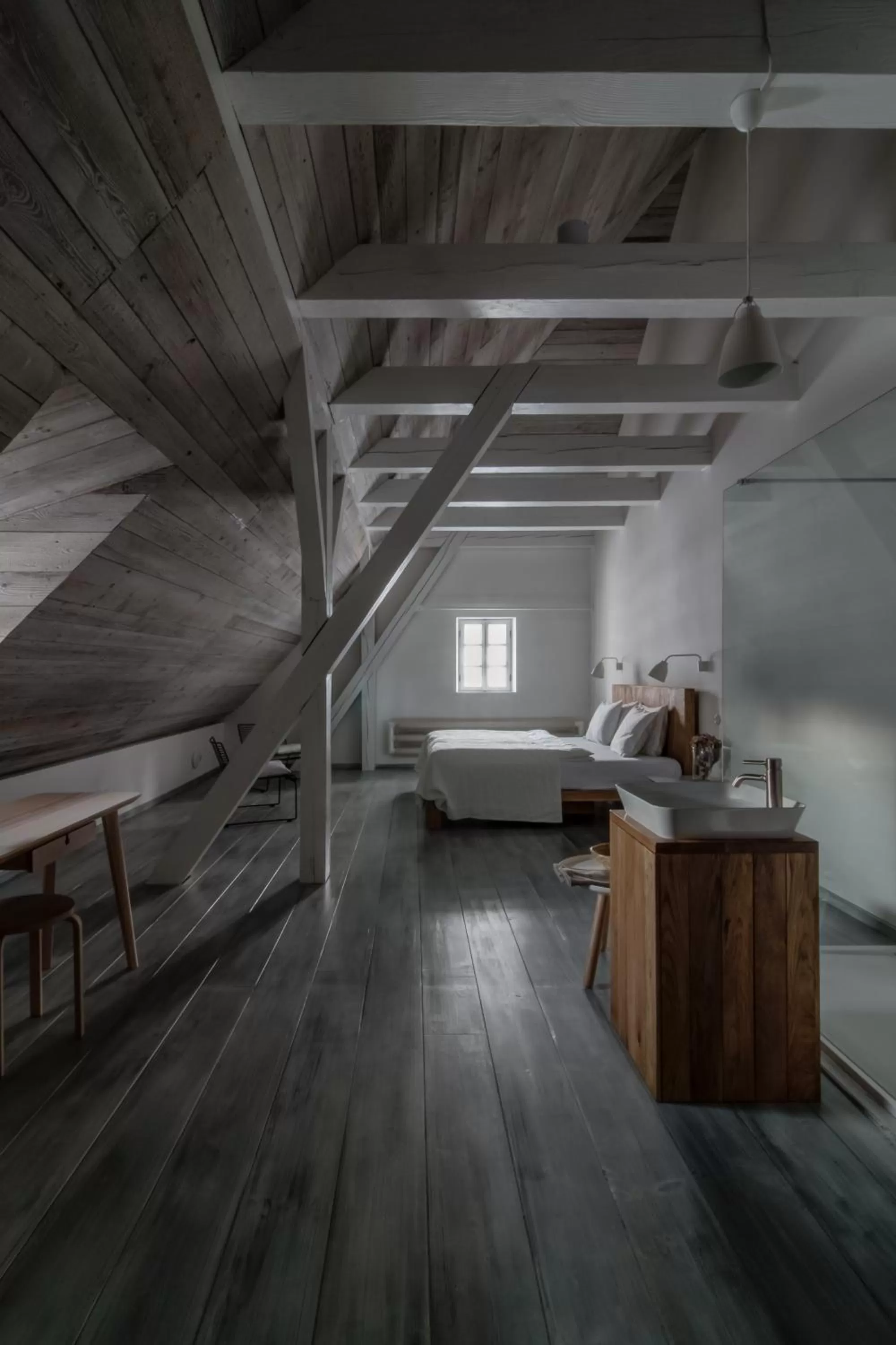 Bathroom, Bed in Mezi plůtky boutique dům