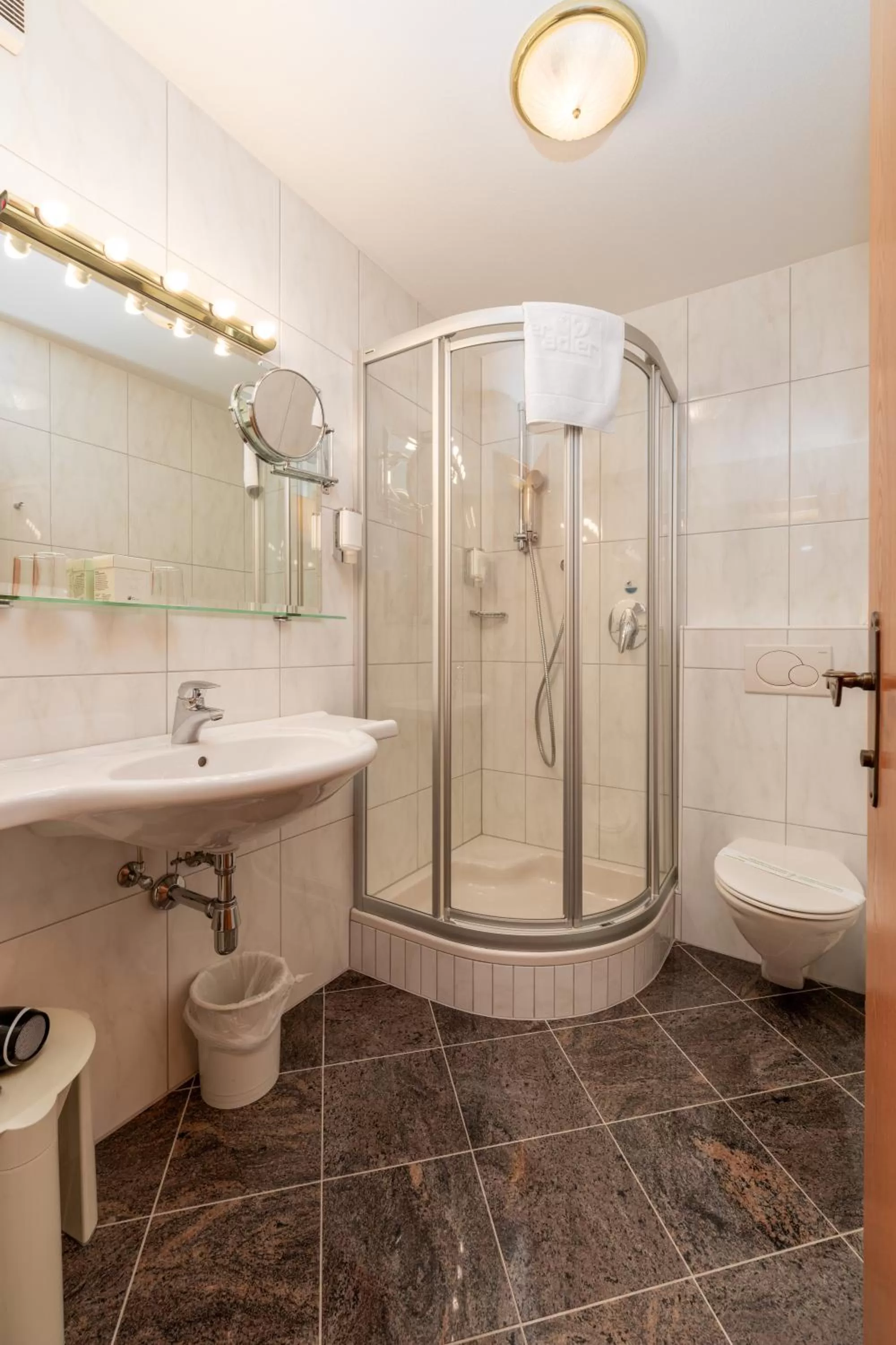 Bathroom in Hotel Schwarzer Adler