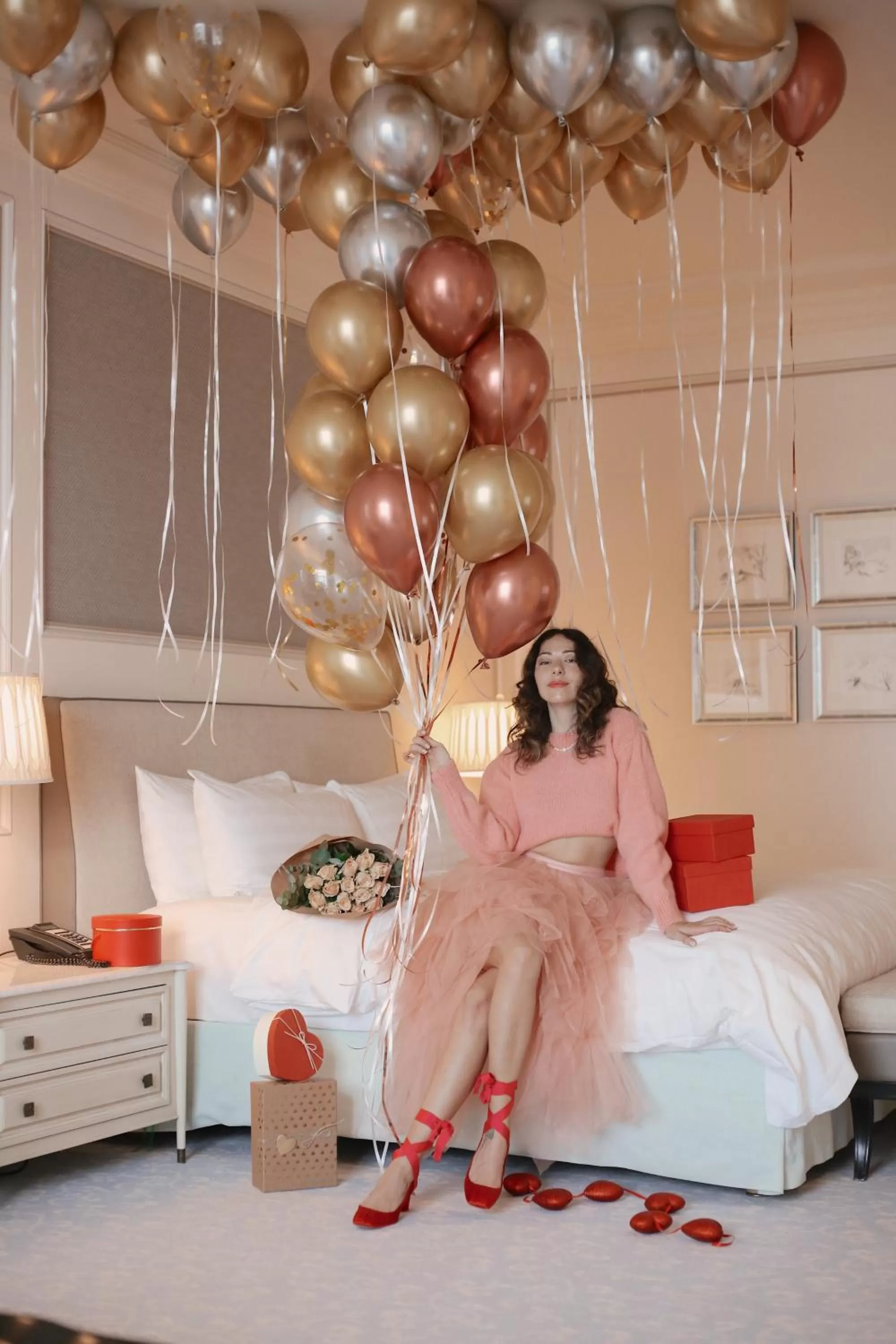 Decorative detail, Bed in Shangri-La Bosphorus, Istanbul