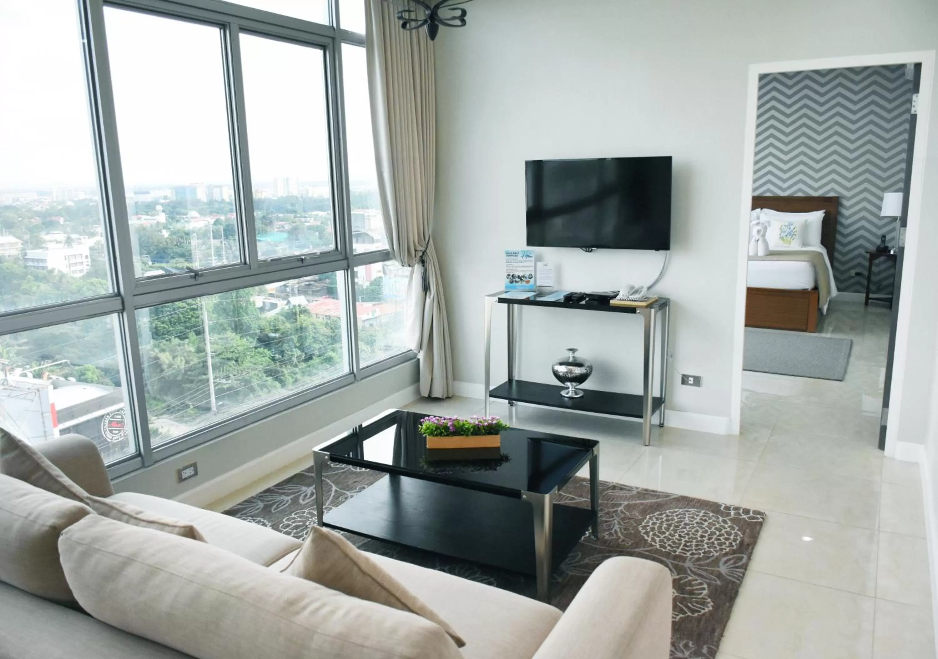 Living room in Alicia Apartelle