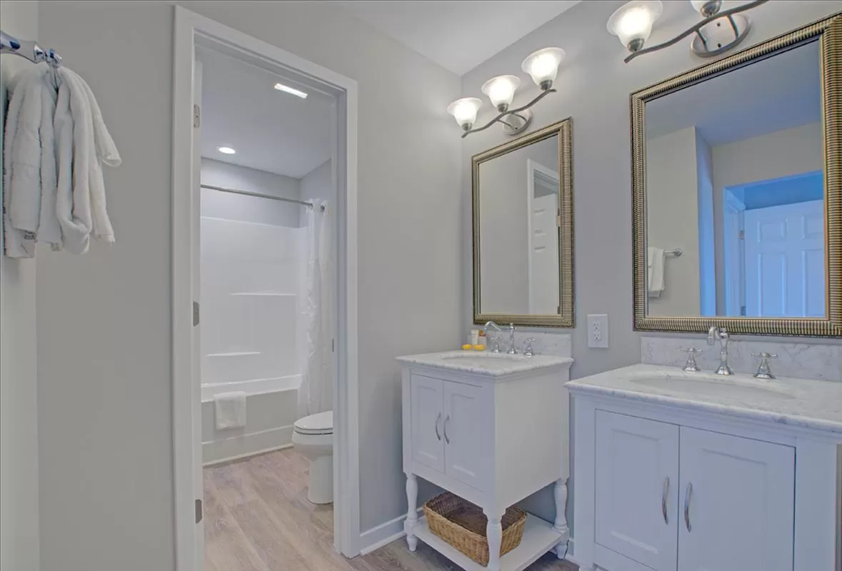 Bathroom in Atlantic Beach Resort, a Ramada by Wyndham