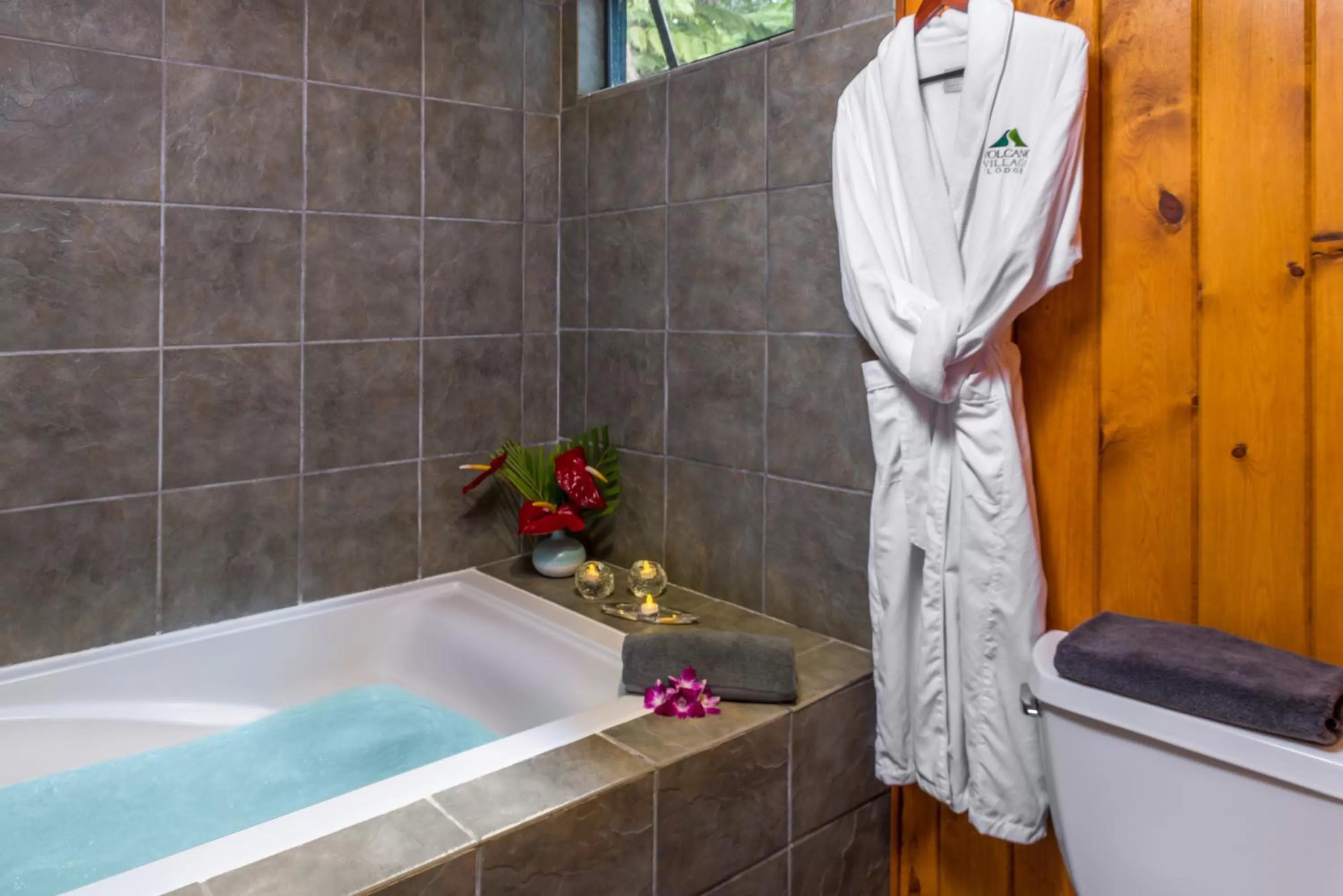 Bath, Bathroom in Volcano Village Lodge