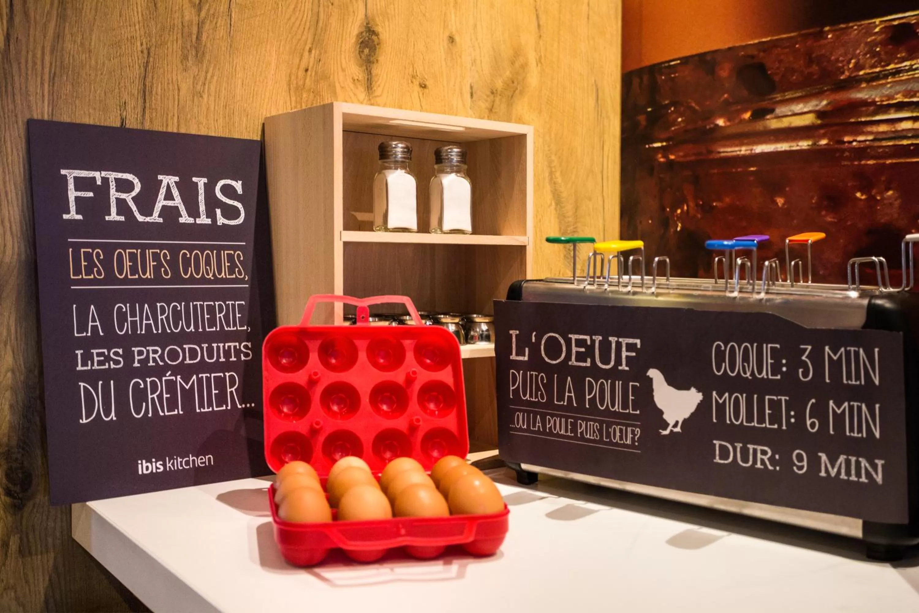 Buffet breakfast in ibis Dieppe Le Val Druel