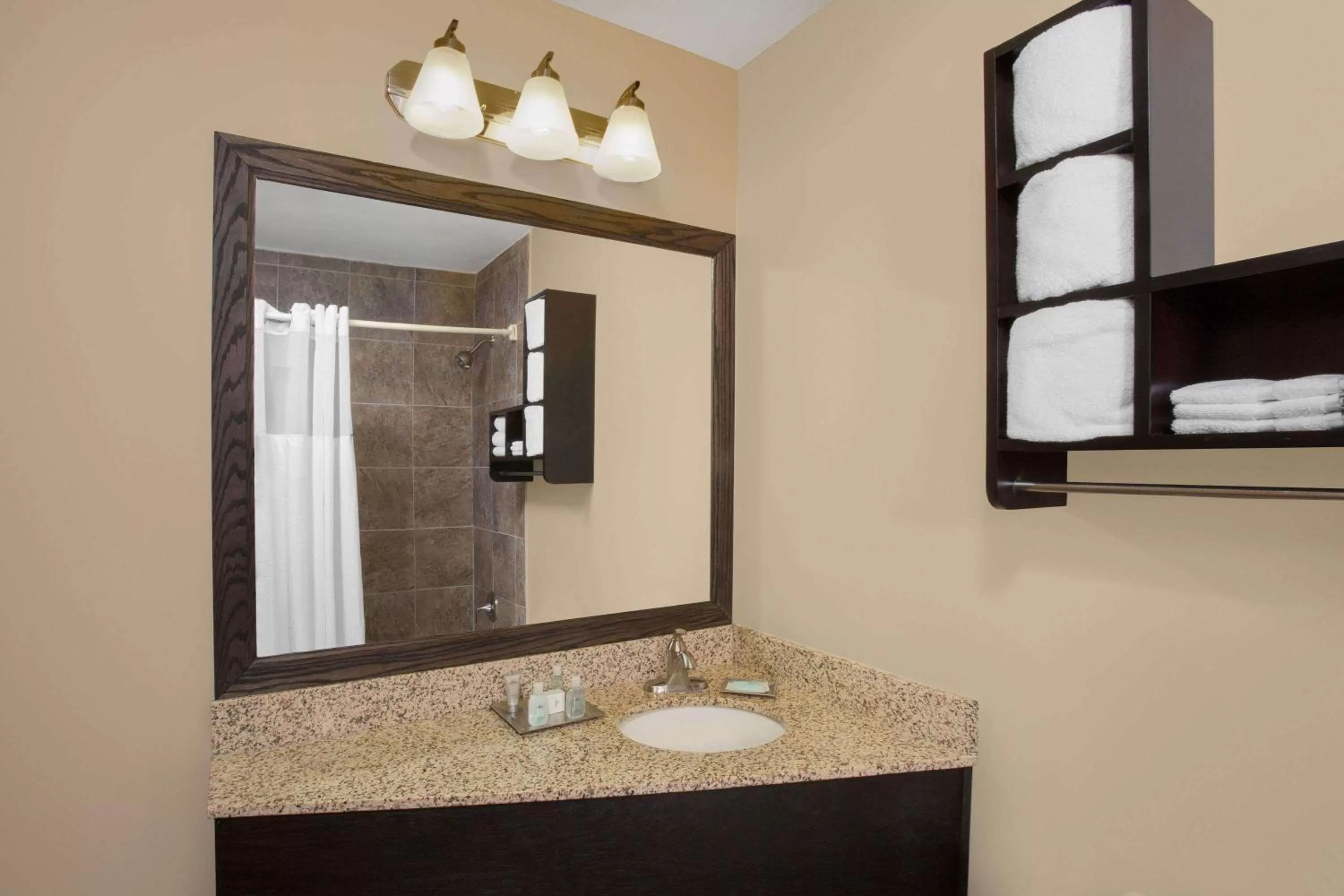 Bathroom in Wyndham Garden Schaumburg Chicago Northwest