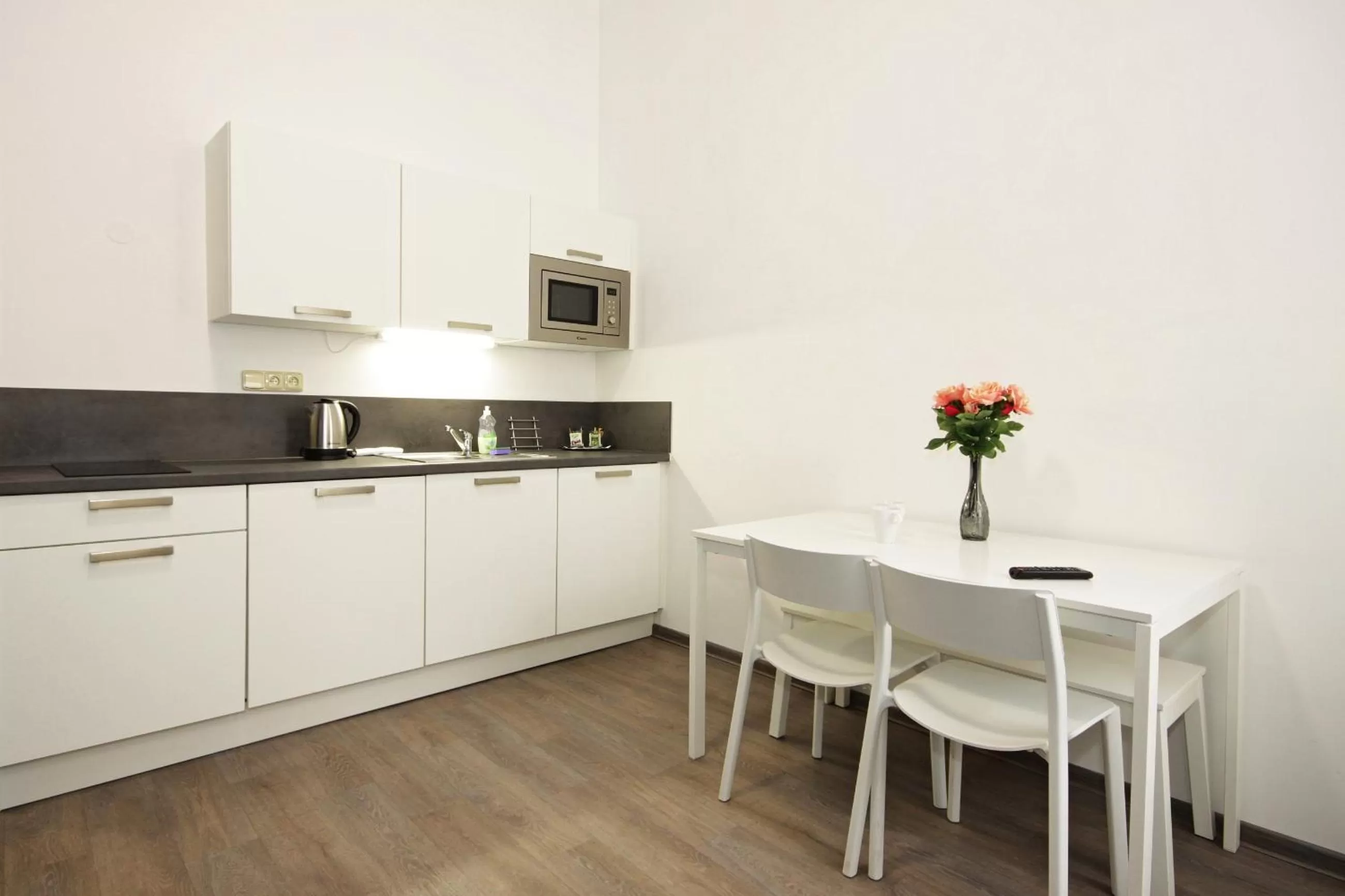 Kitchen or kitchenette in Alveo Suites