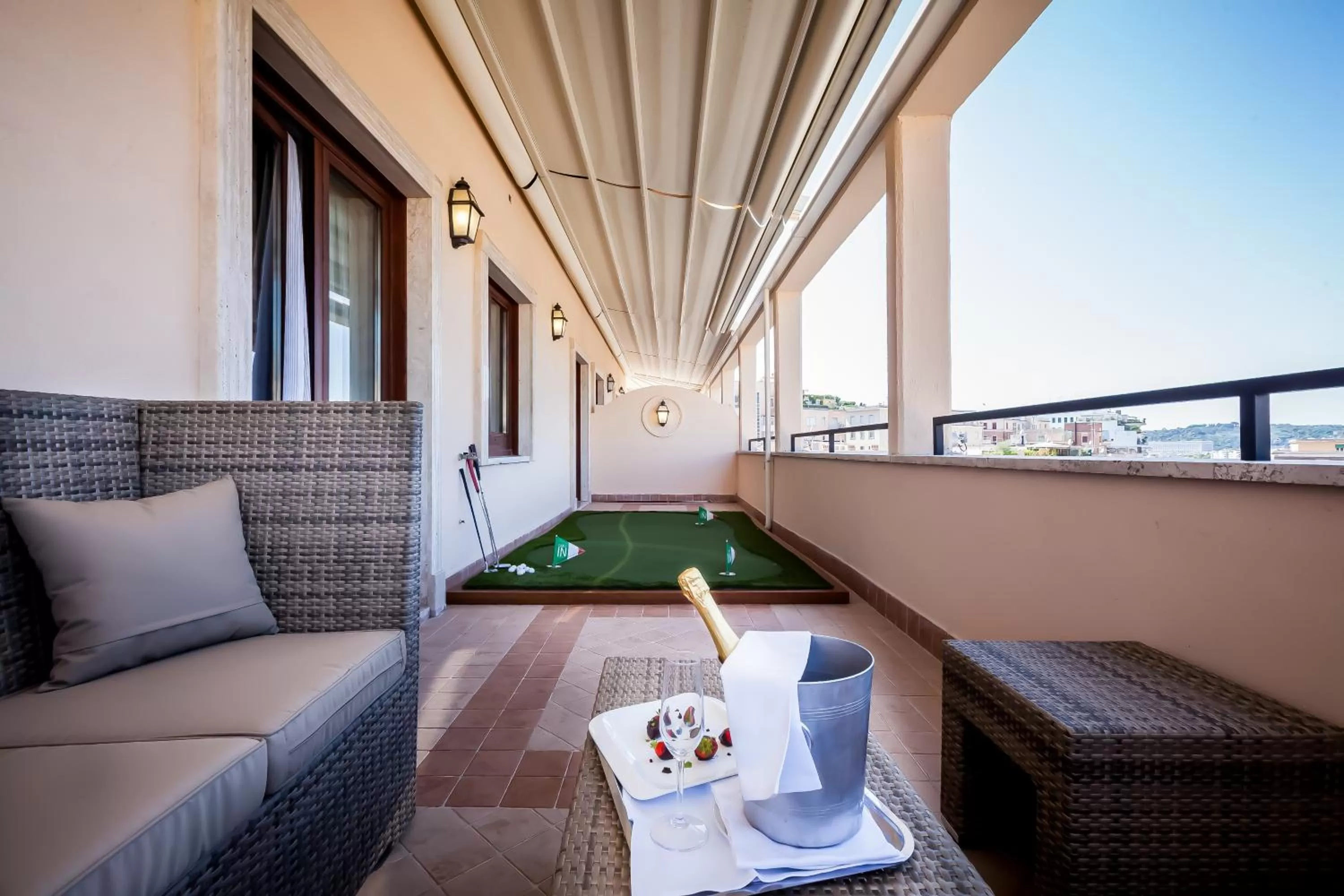 Balcony/Terrace in Radisson Blu GHR Rome