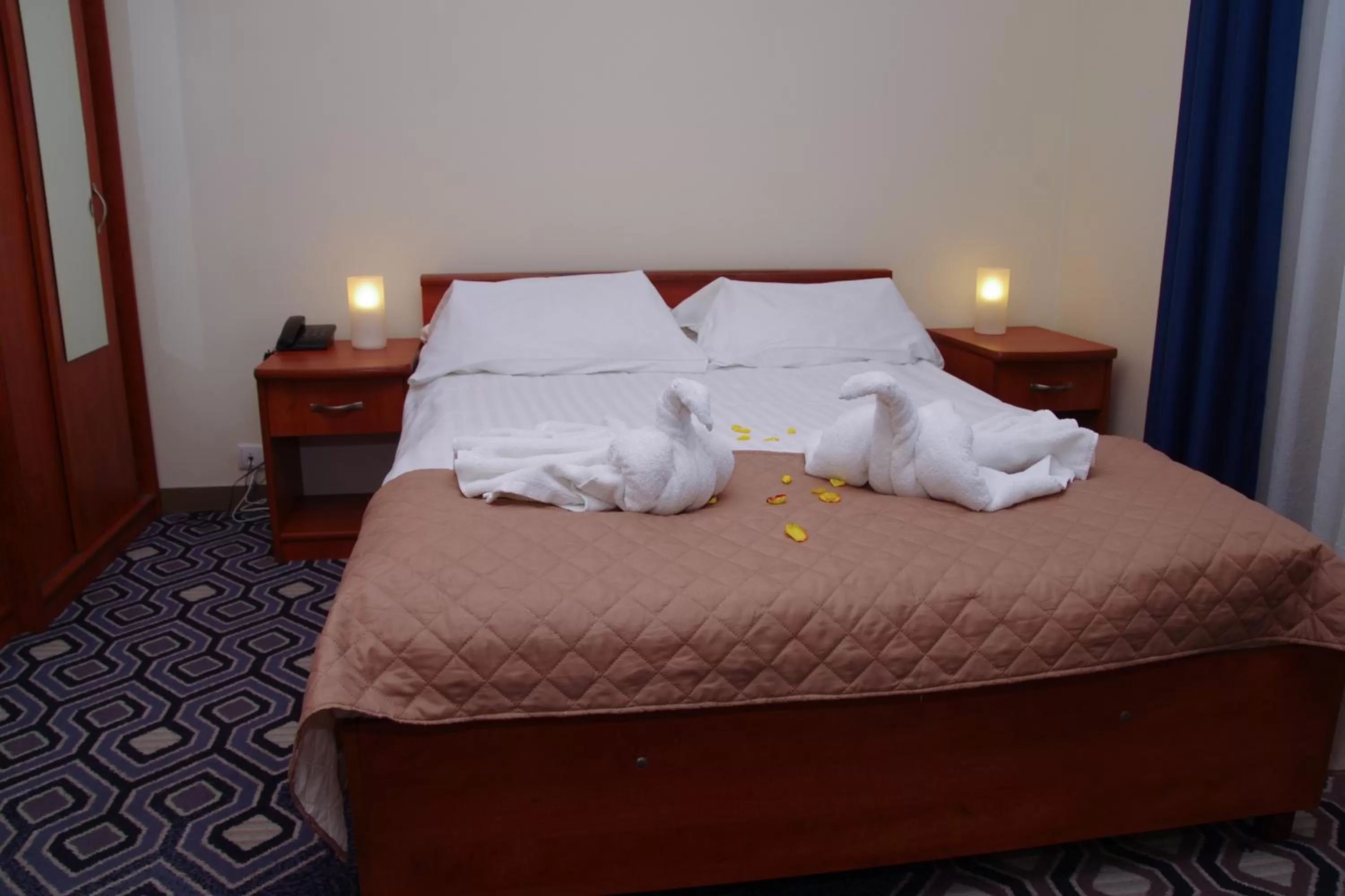 Bed in Hotel Vistula