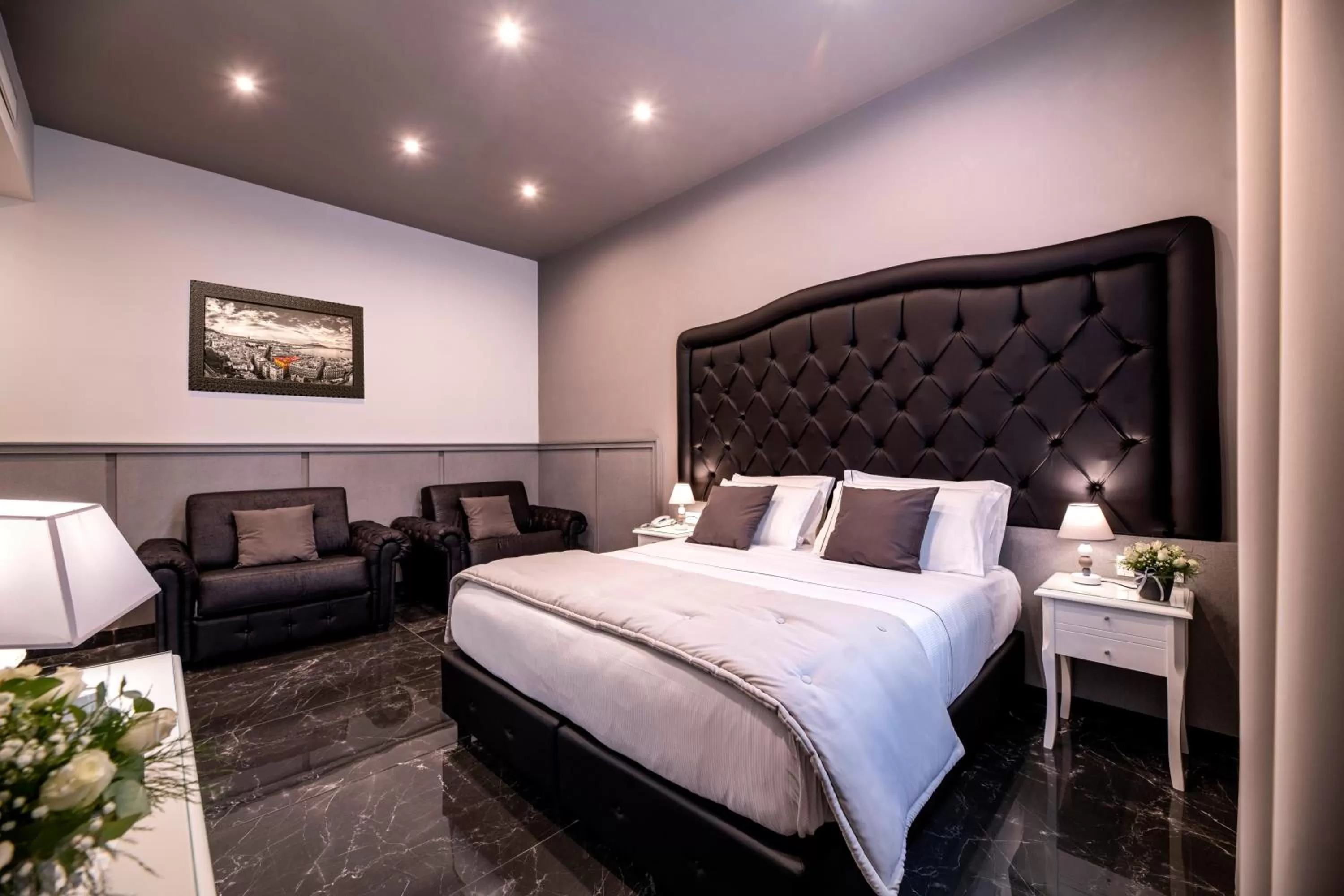 Bed in Villa Elisio Hotel & Spa