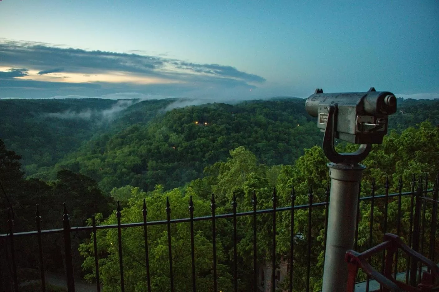 Mountain view in 1886 Crescent Hotel and Spa