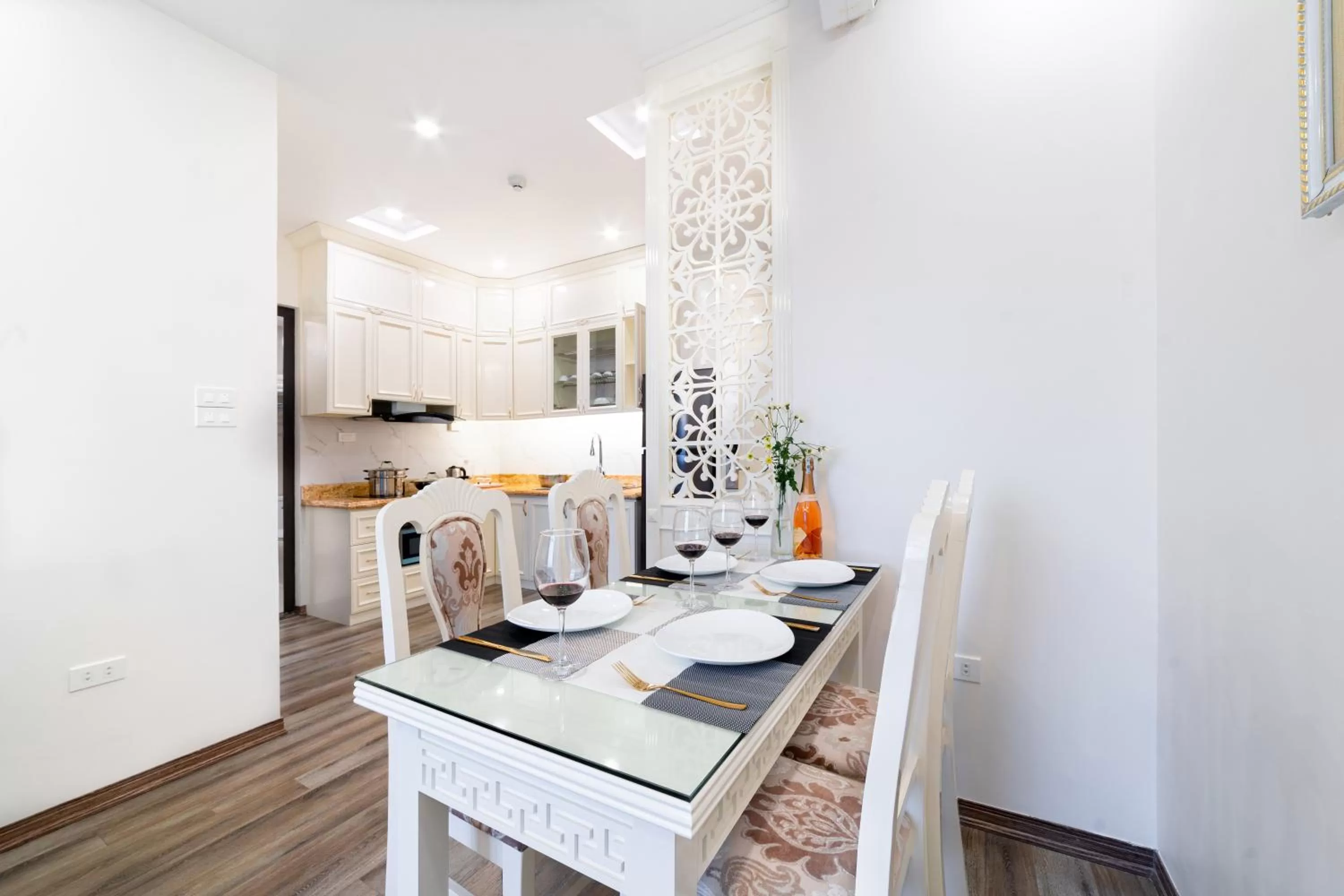 Kitchen or kitchenette in Rosee Apartment Hotel