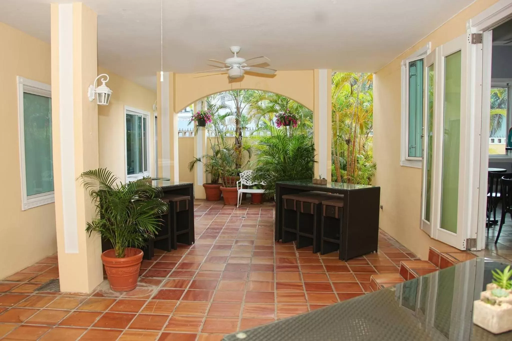 Patio in Coral Princess Hotel