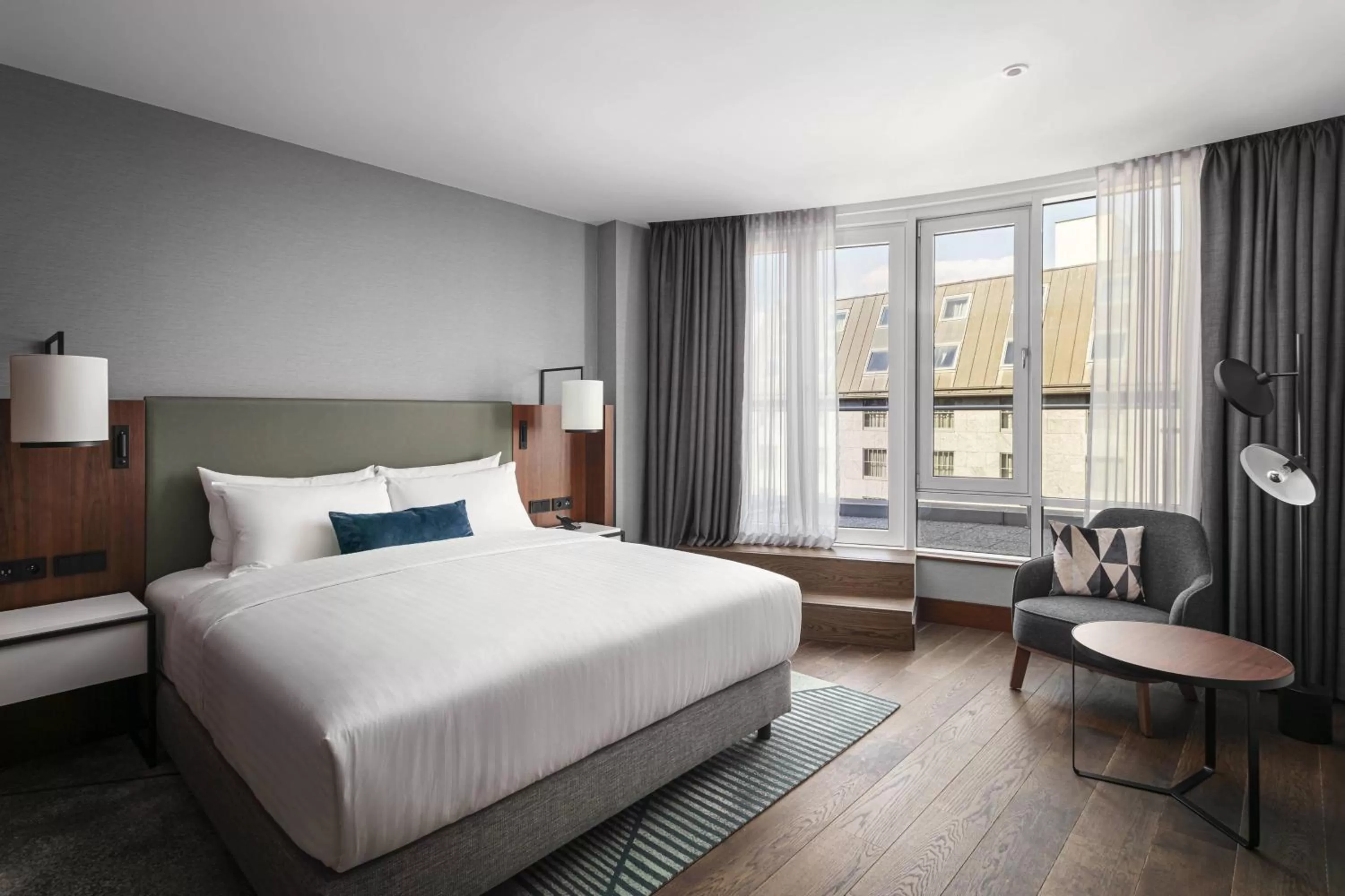 Photo of the whole room, Bed in Prague Marriott Hotel