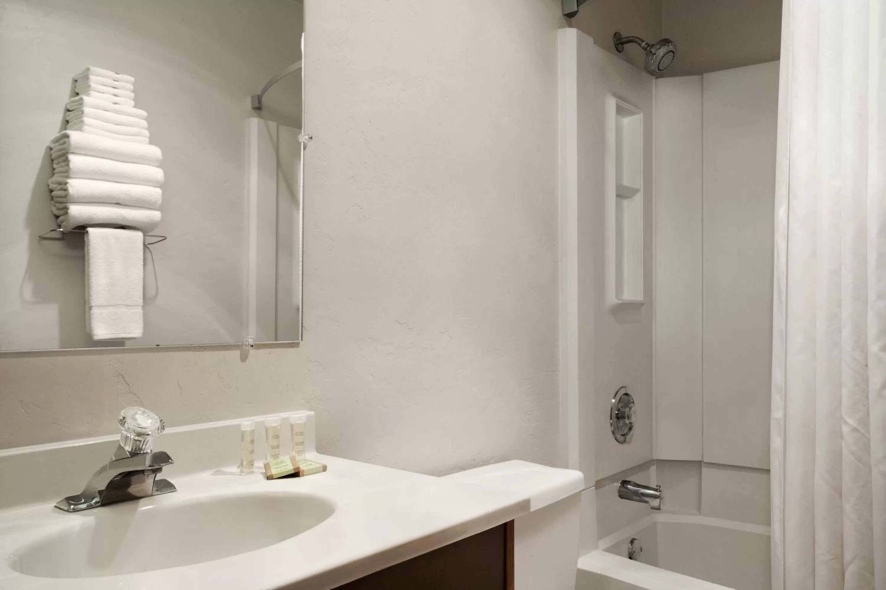 Bathroom in Super 8 by Wyndham Portland Airport