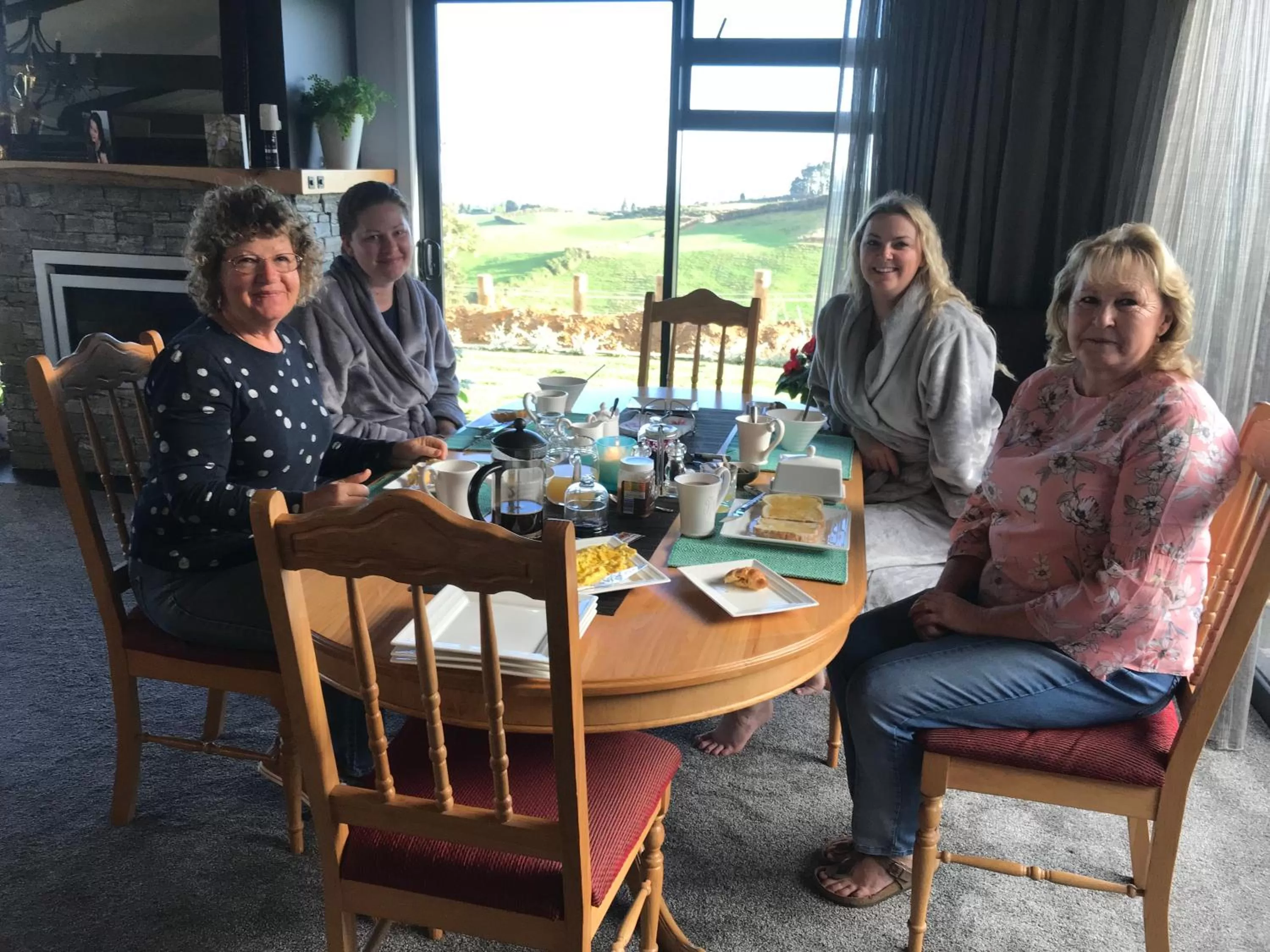 group of guests in Arohanui Rural Retreat B&B