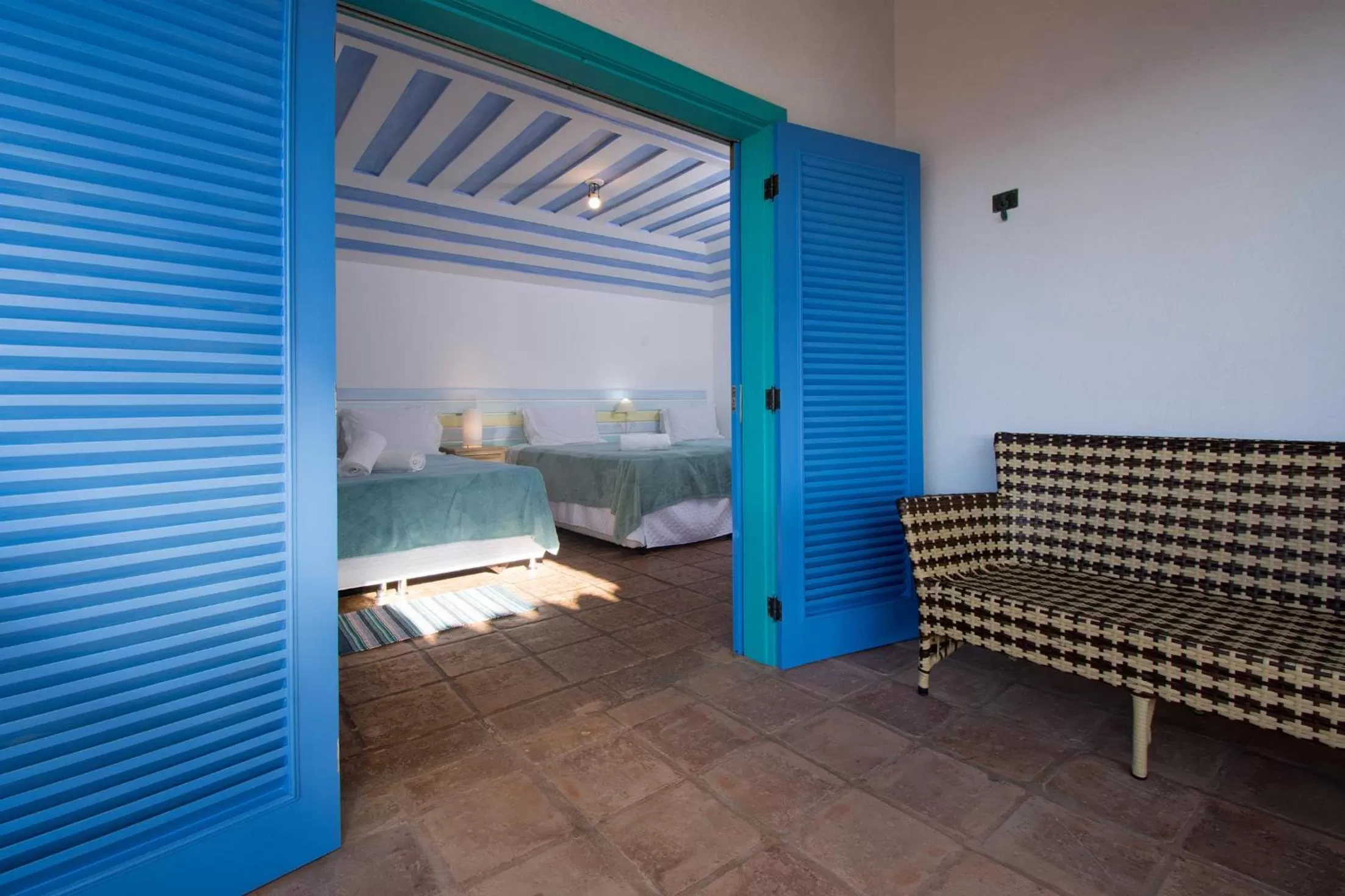 Balcony/Terrace, Bed in Vila Bela-Emília