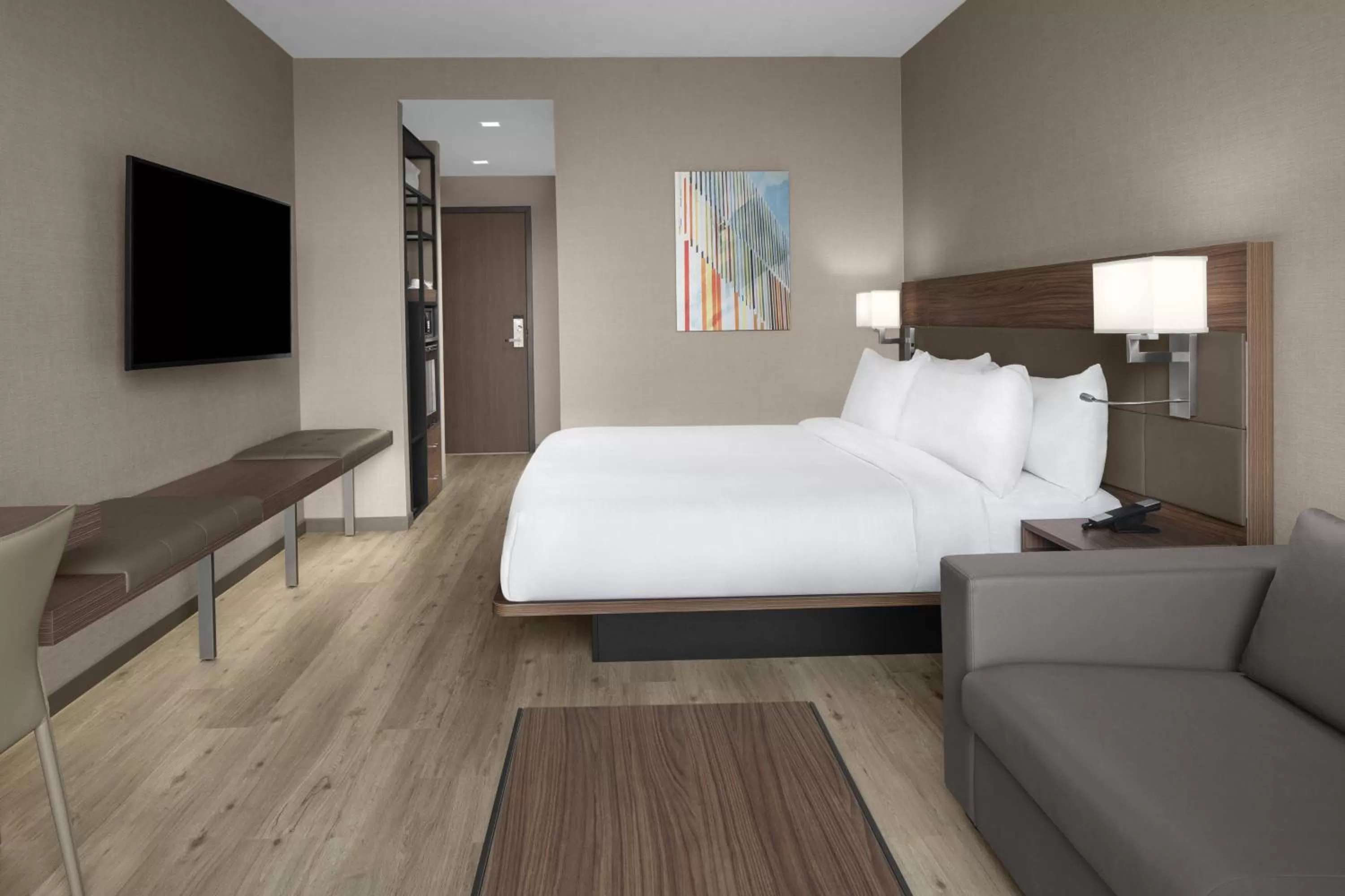 Photo of the whole room, Bed in AC Hotel by Marriott Columbus Downtown