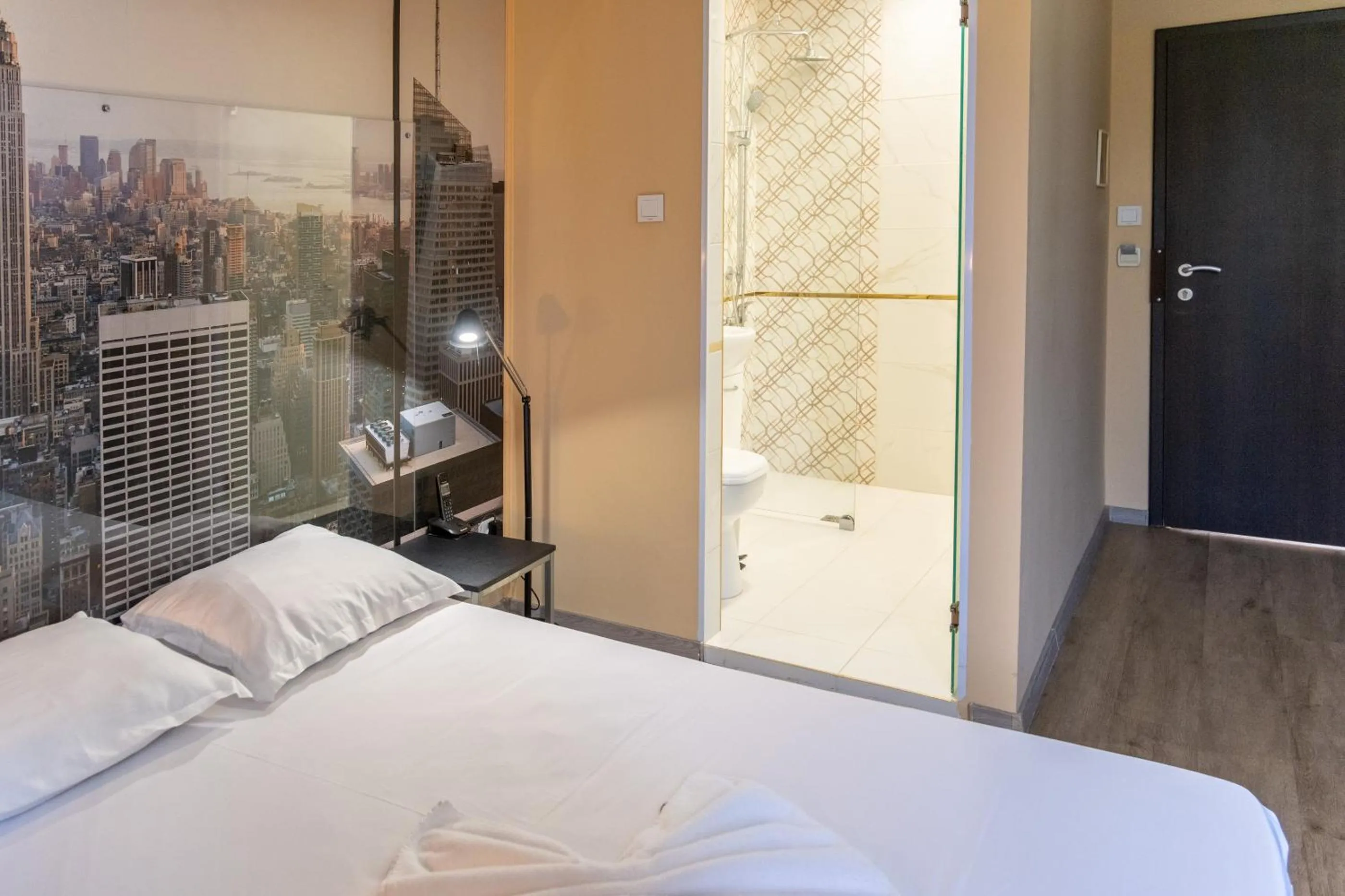 Bed in Art Hotel Simona