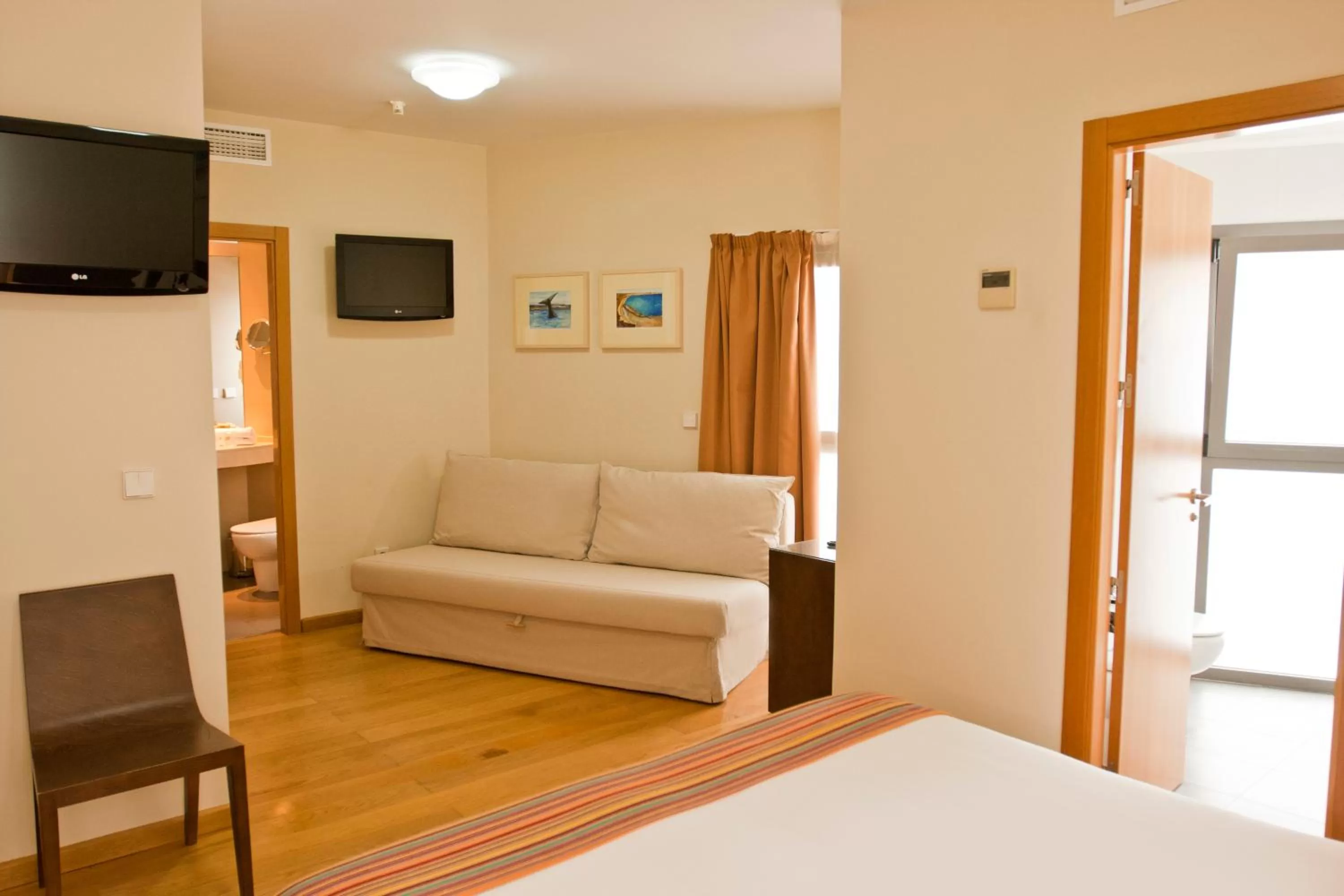 Bed in Hotel Apartamentos Patagonia Sur