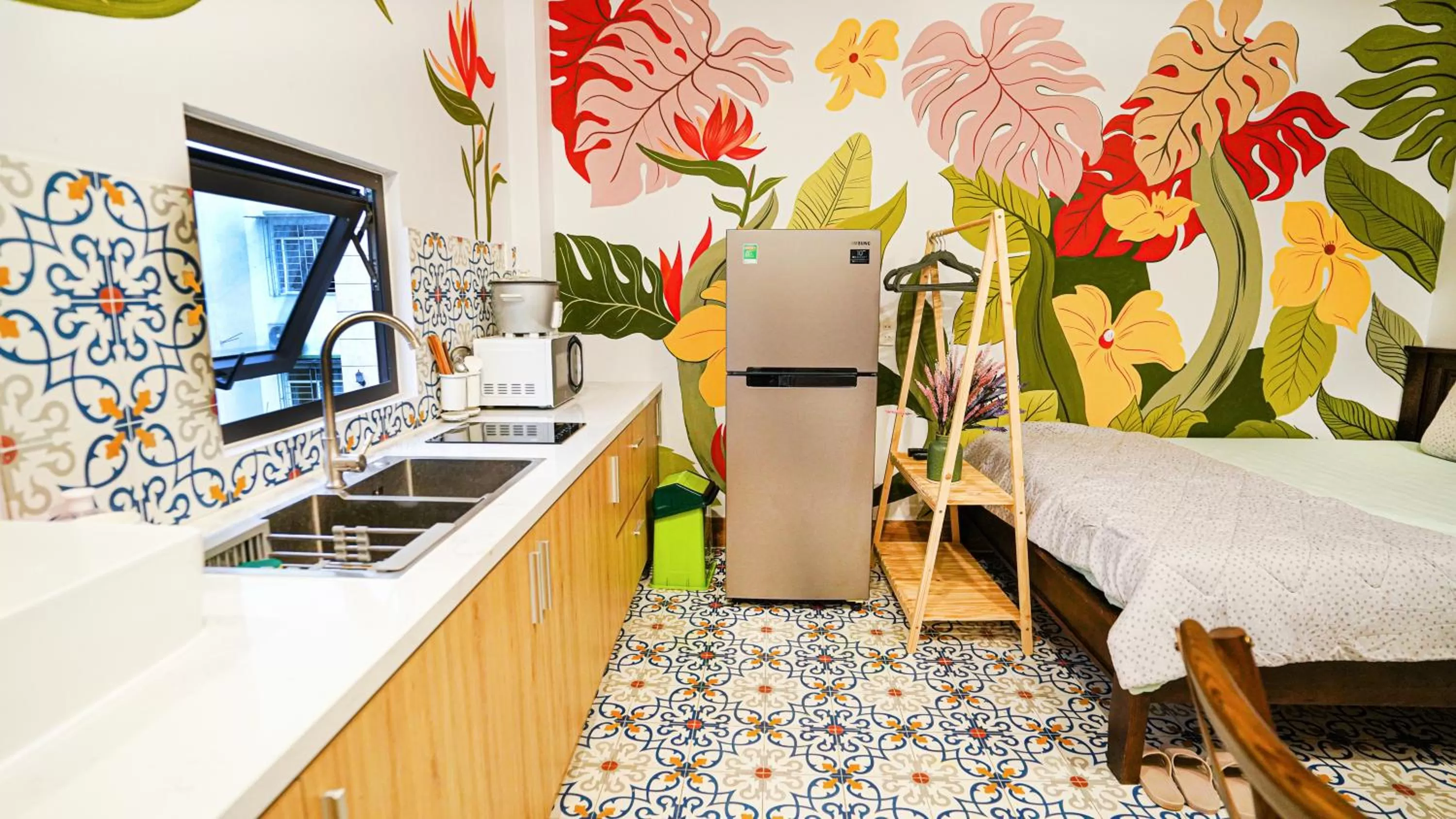 Bedroom, Bed in Cherry Apartment - Thao Dien Centre