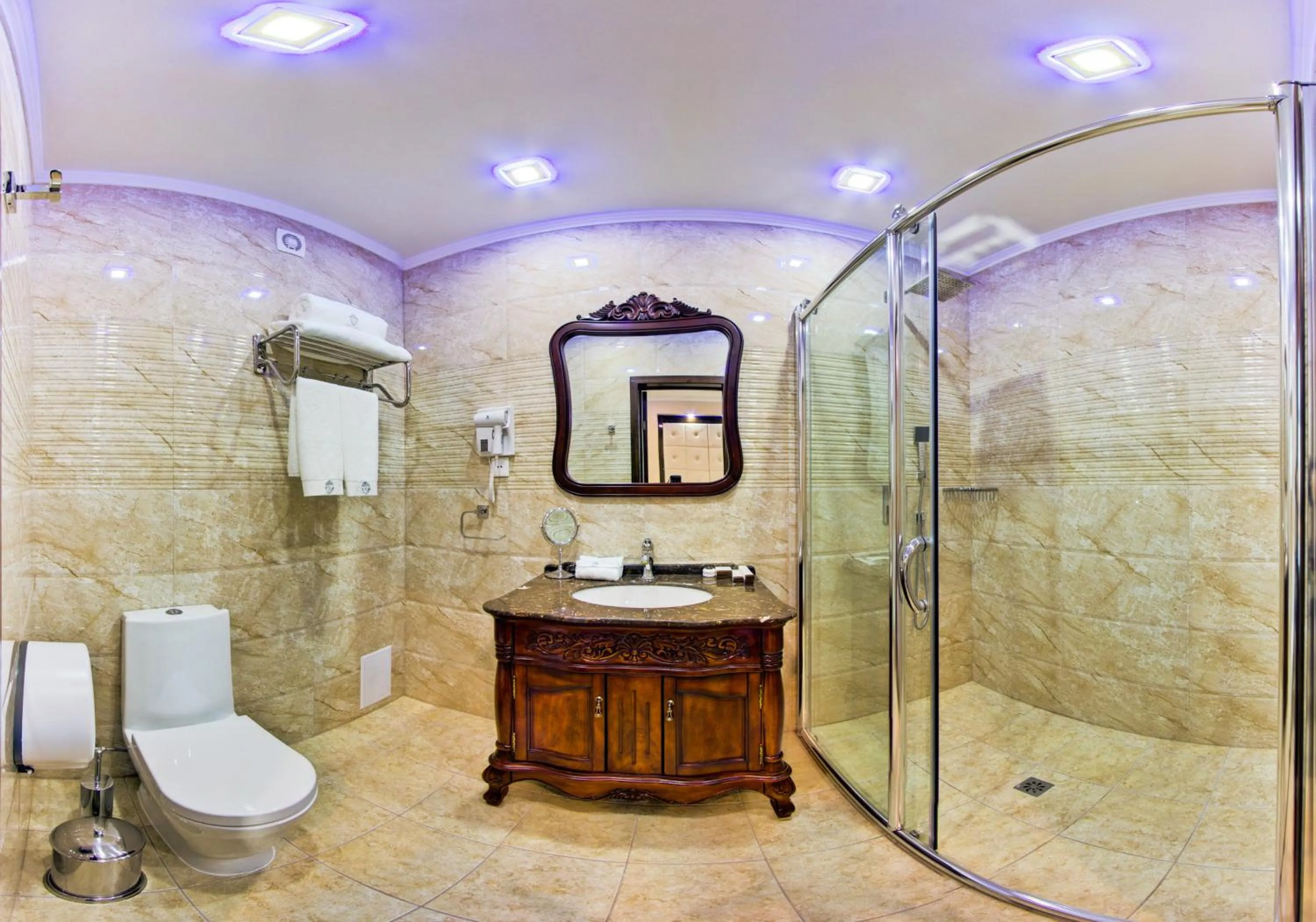 Bathroom in Plaza Hotel Bishkek