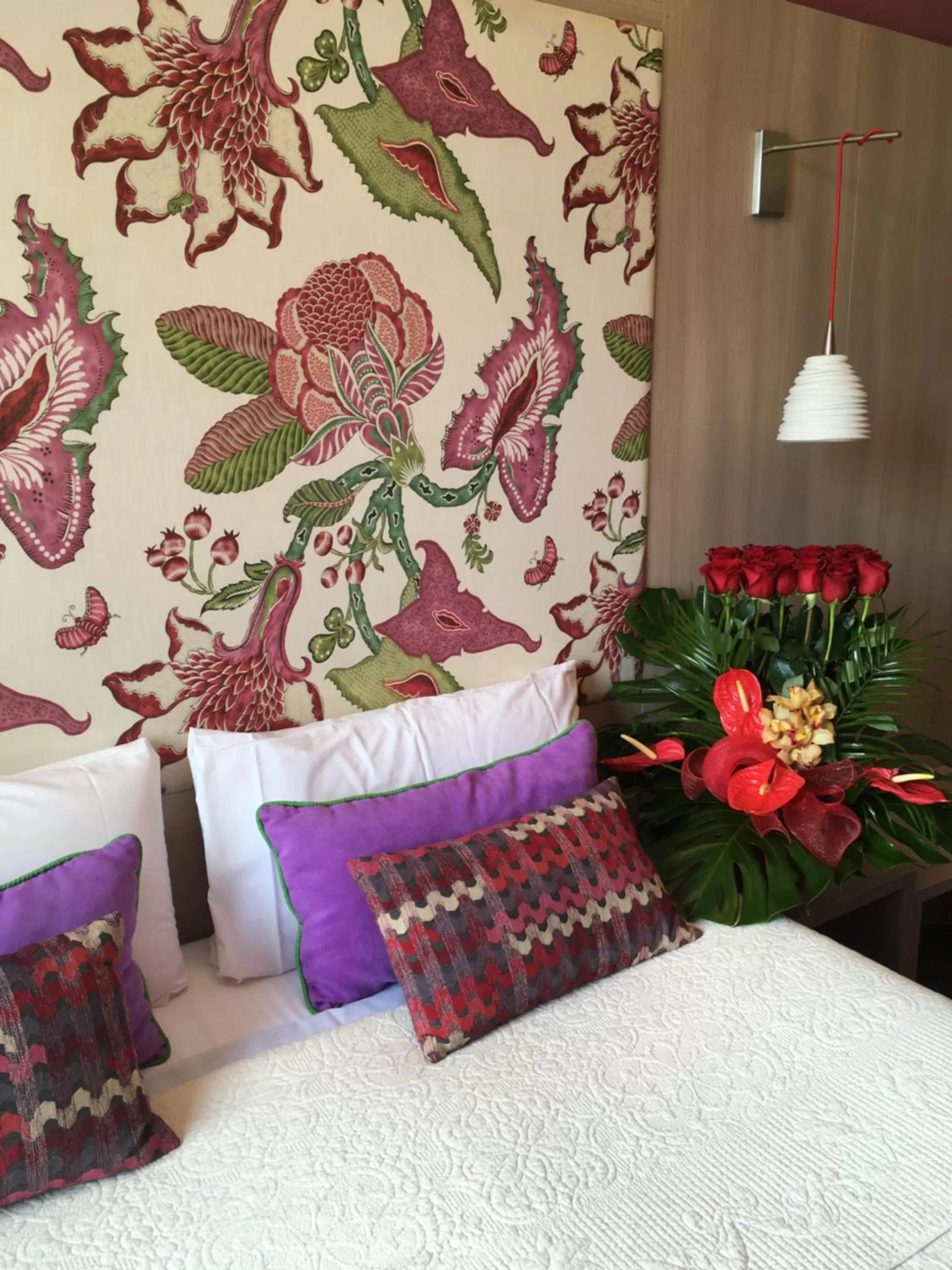 Bed in Hotel Ginebra