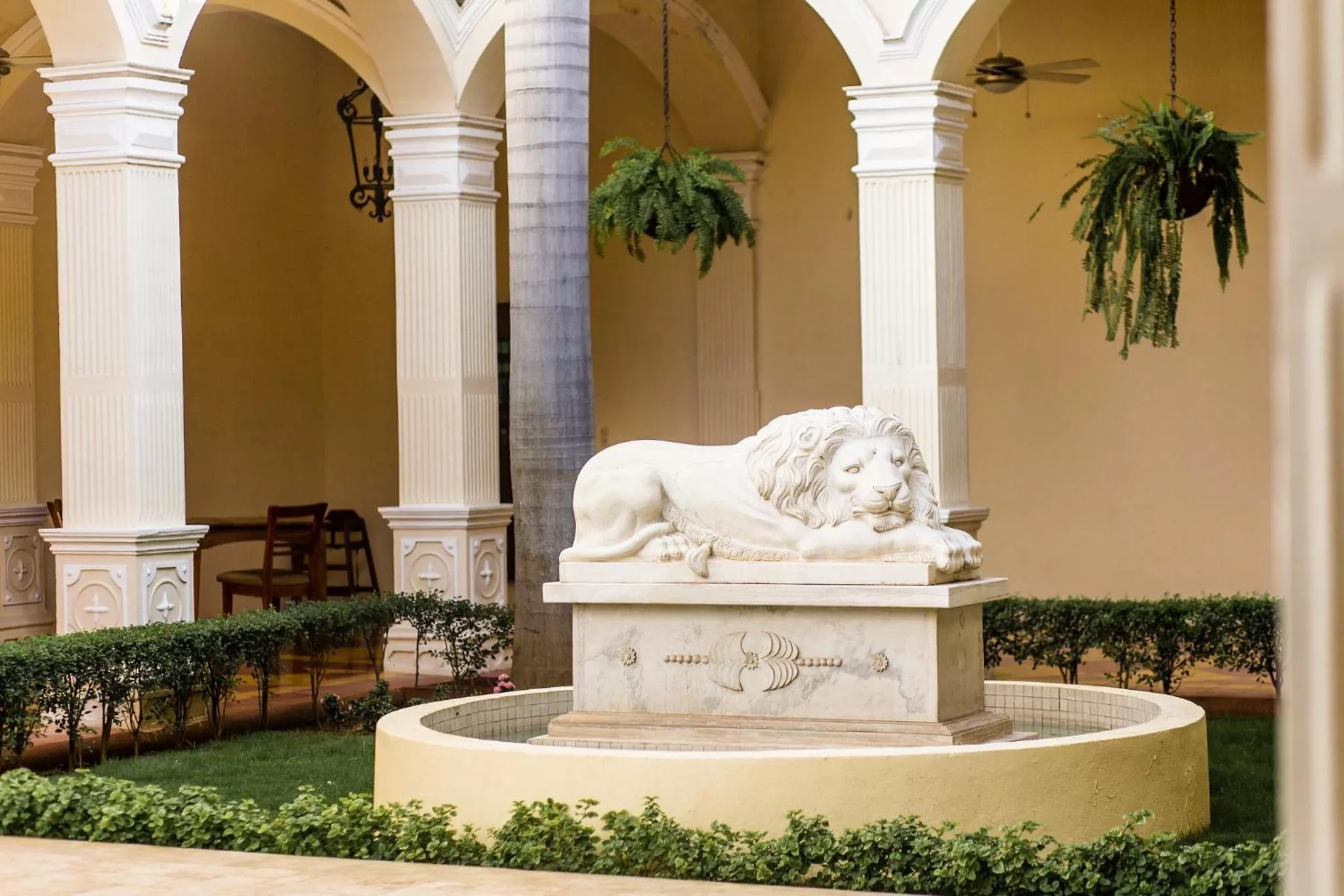 Swimming pool in Hotel la Perla Leon