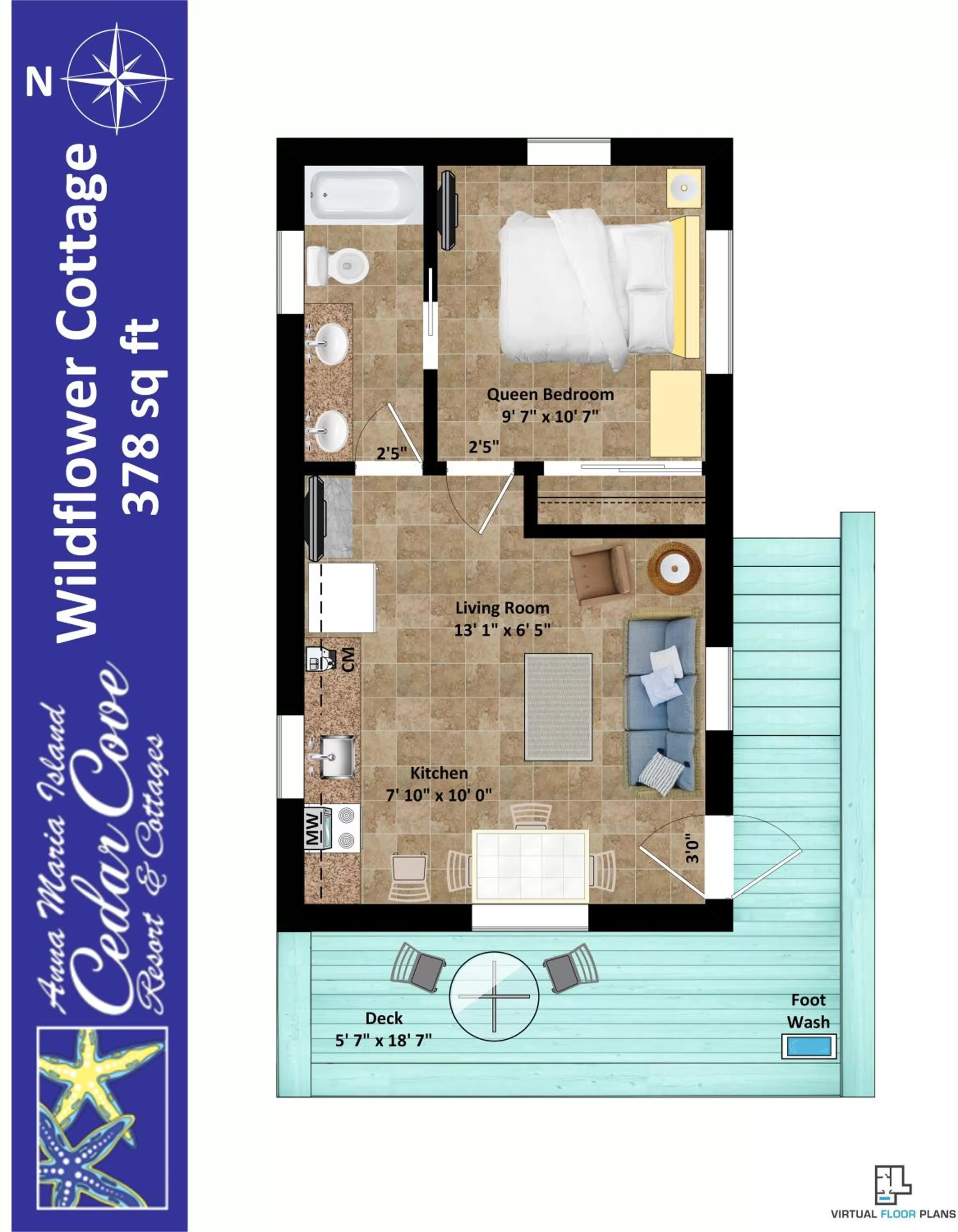 Floor plan in Cedar Cove Resort & Cottages