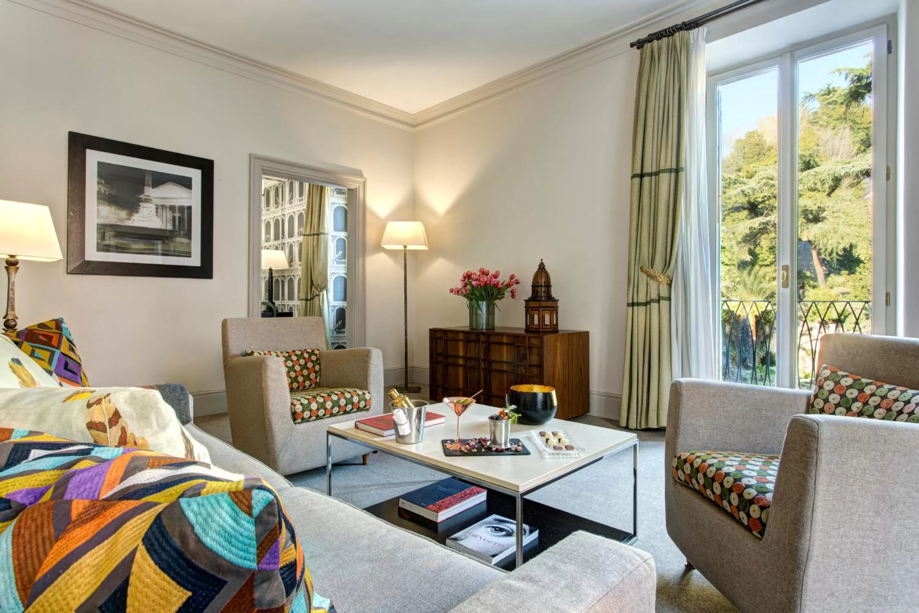 Garden view in Rocco Forte Hotel De Russie