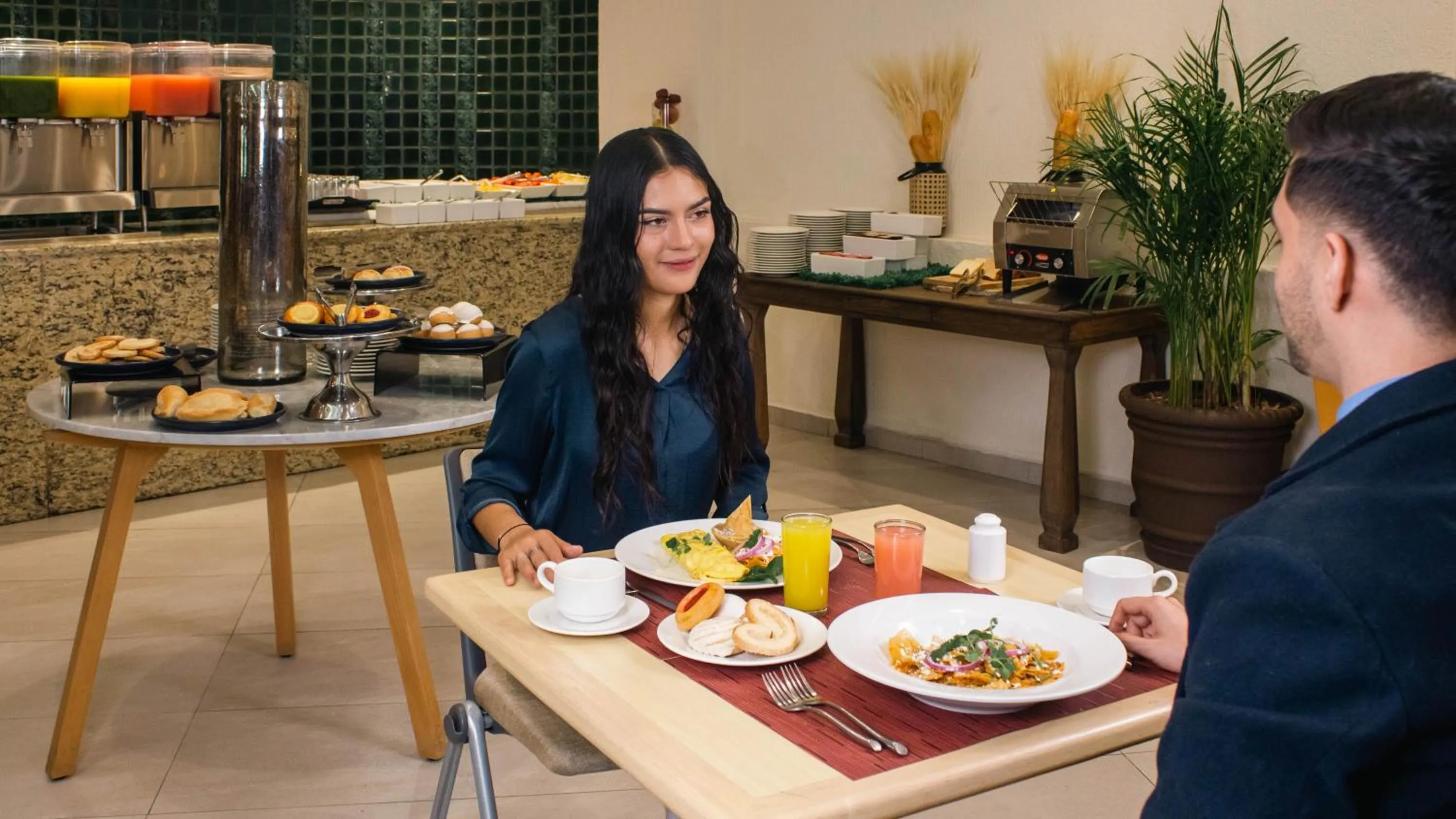 Breakfast in Hotel Guadalajara Plaza Expo