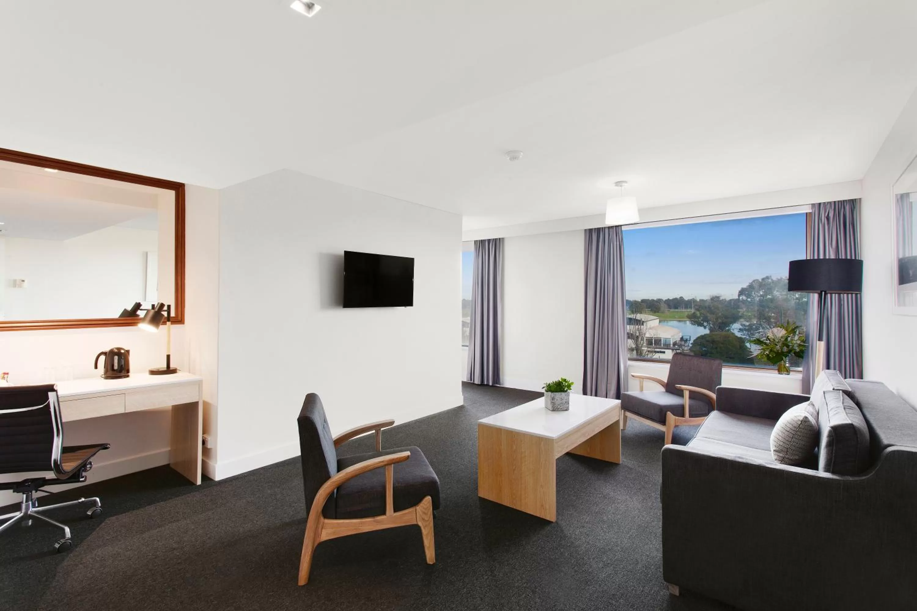 Living room in Mercure Melbourne Albert Park