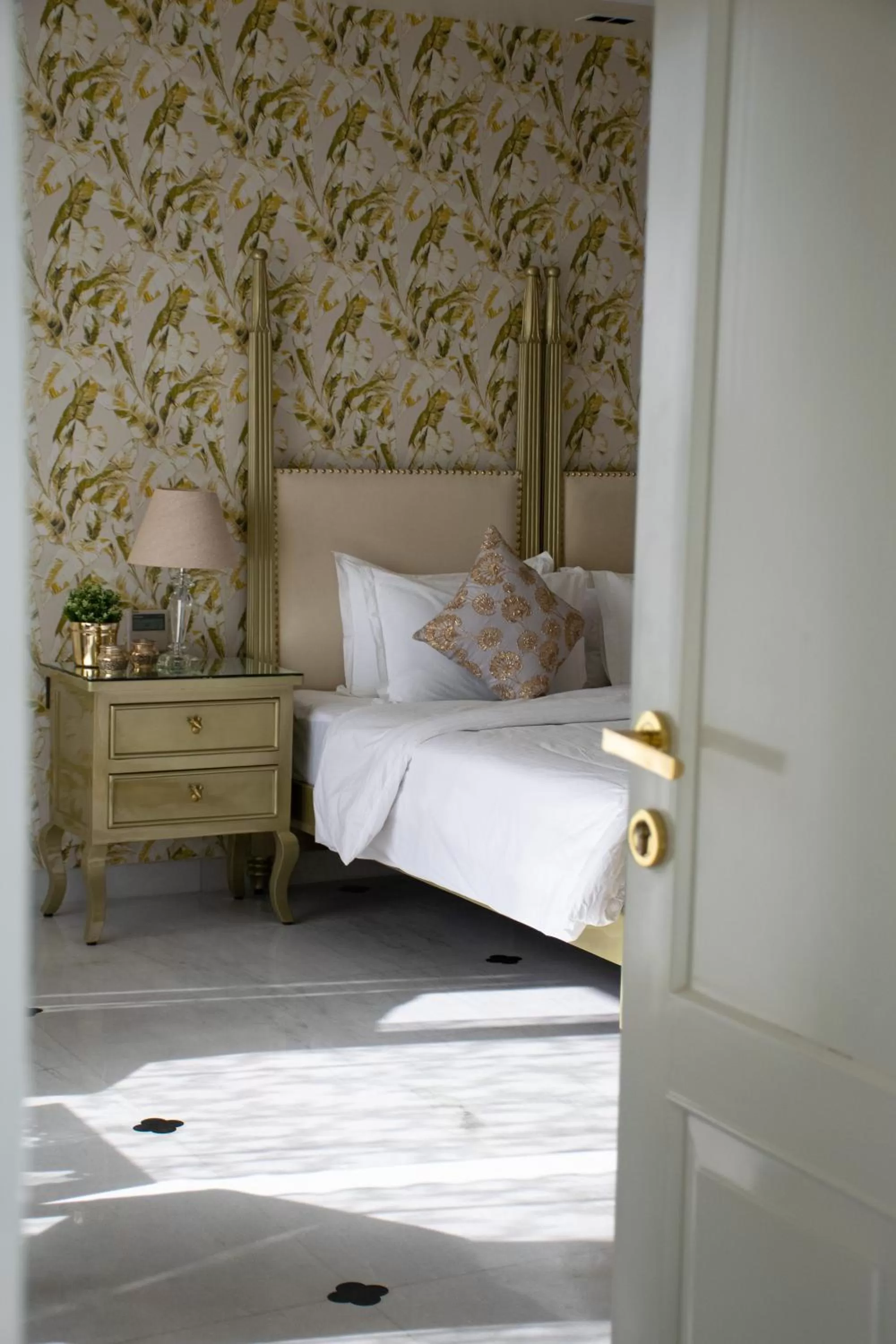 Bed in Dileep Kothi - A Royal Boutique Luxury Suites in Jaipur