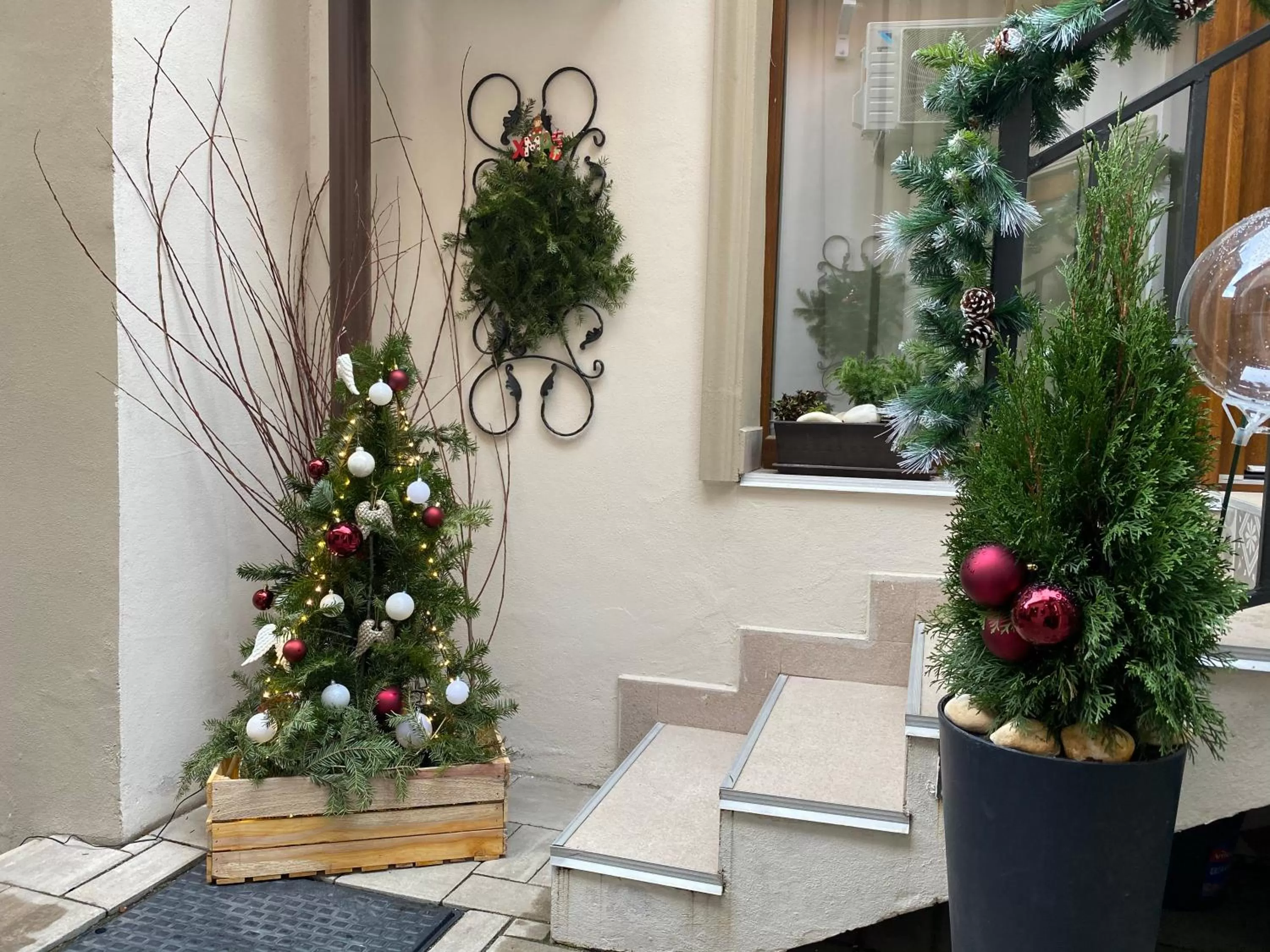 Inner courtyard view in Lumiere House Sibiu
