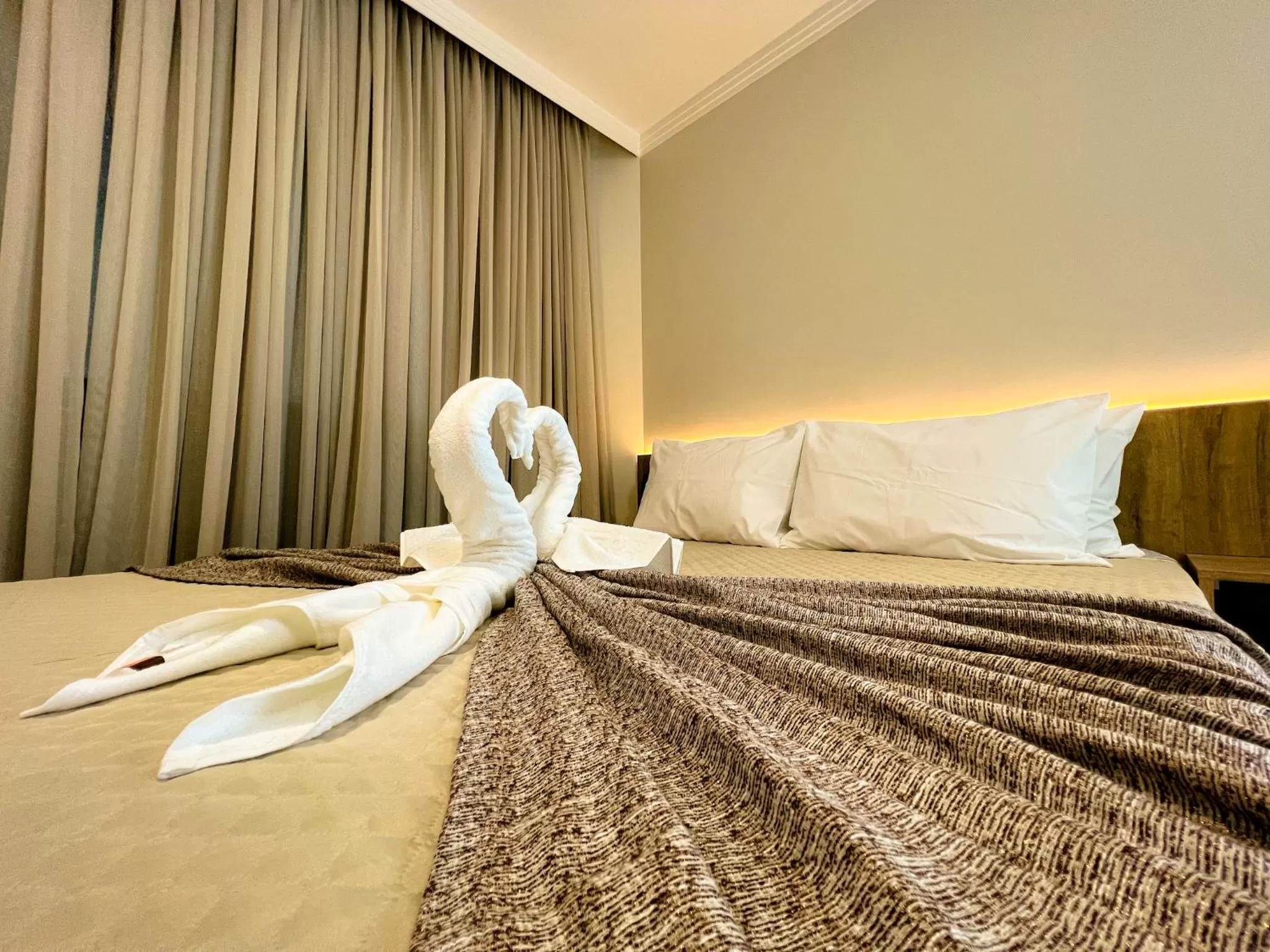 Bed in Pousada Marítimos