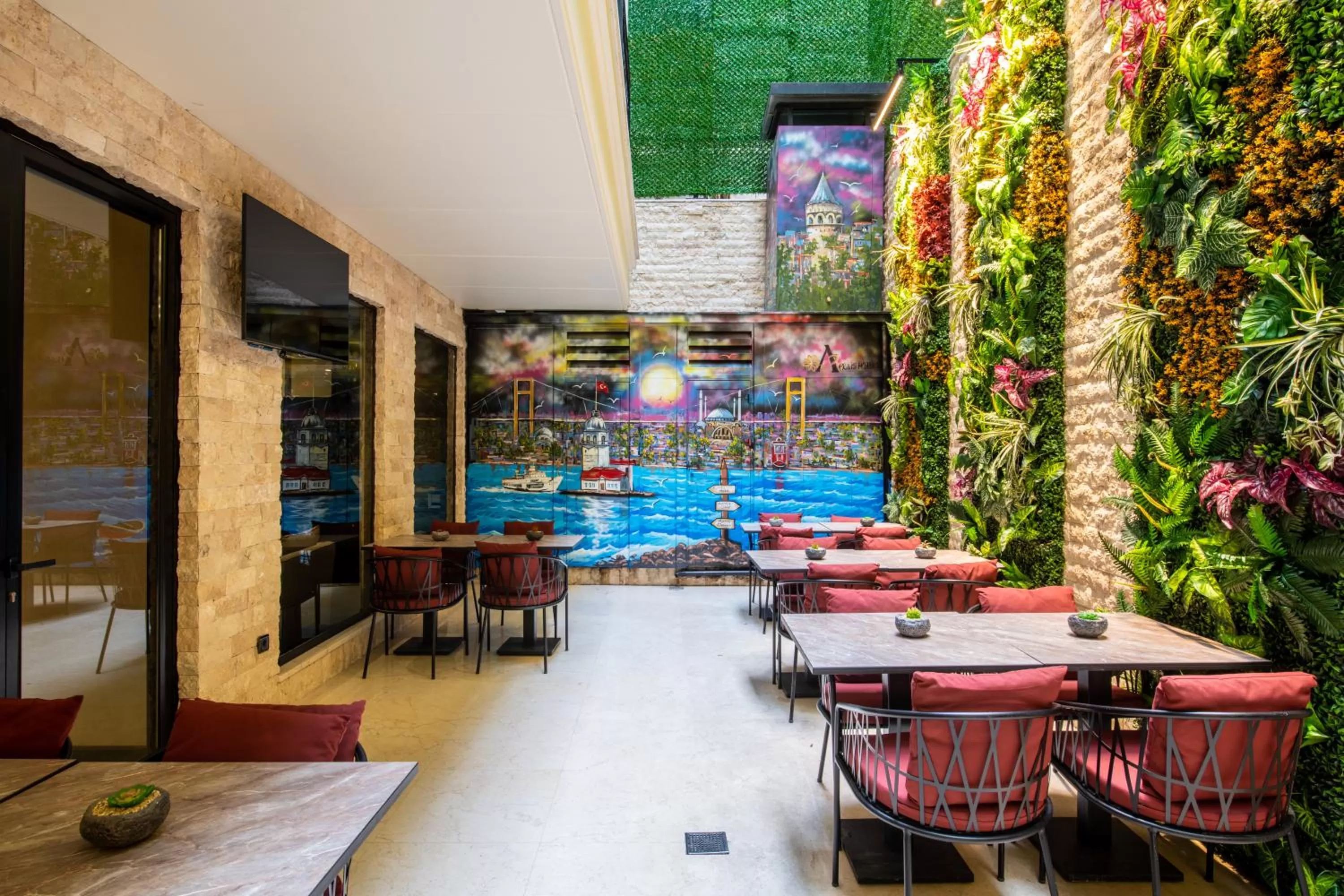 Patio in Aprilis Deluxe Hotel