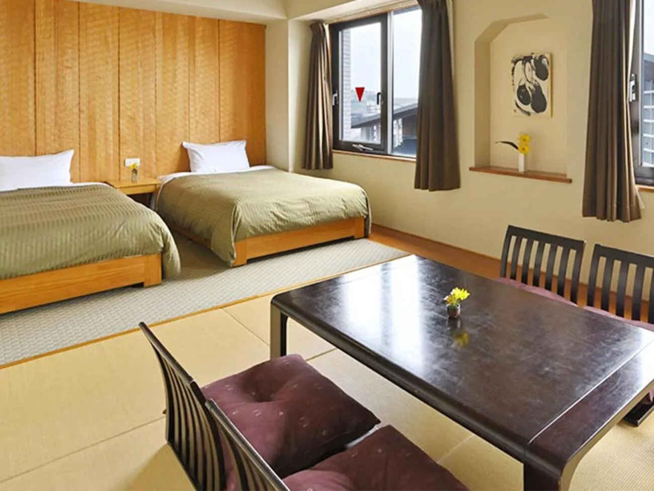 Photo of the whole room, Bed in Miyajima Coral Hotel