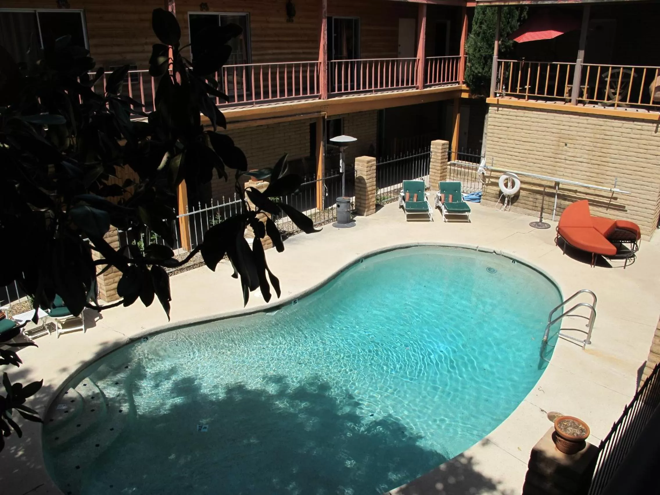 Pool View in Stage Stop Inn