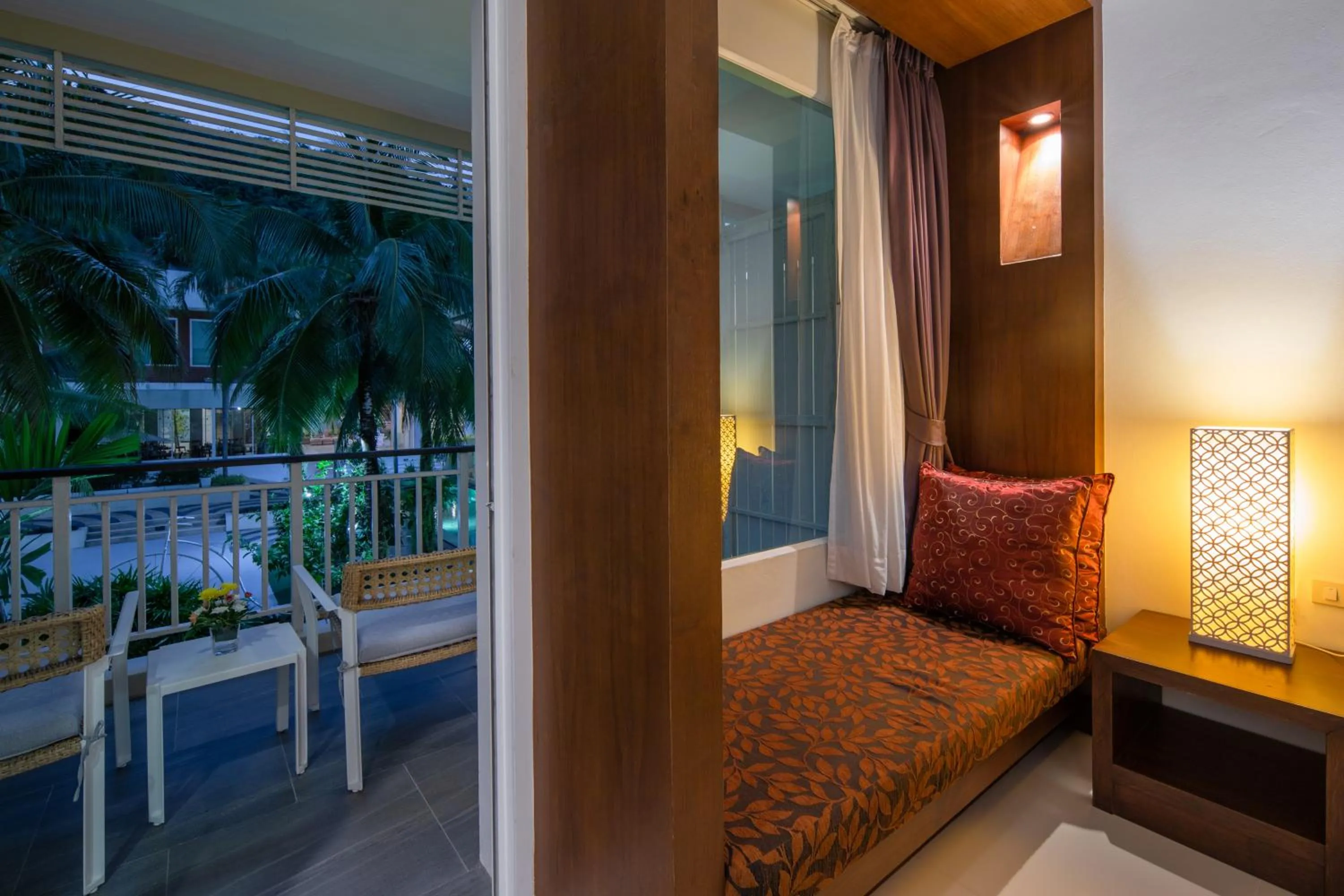 Living room, Bed in A2 Pool Resort - SHA Plus