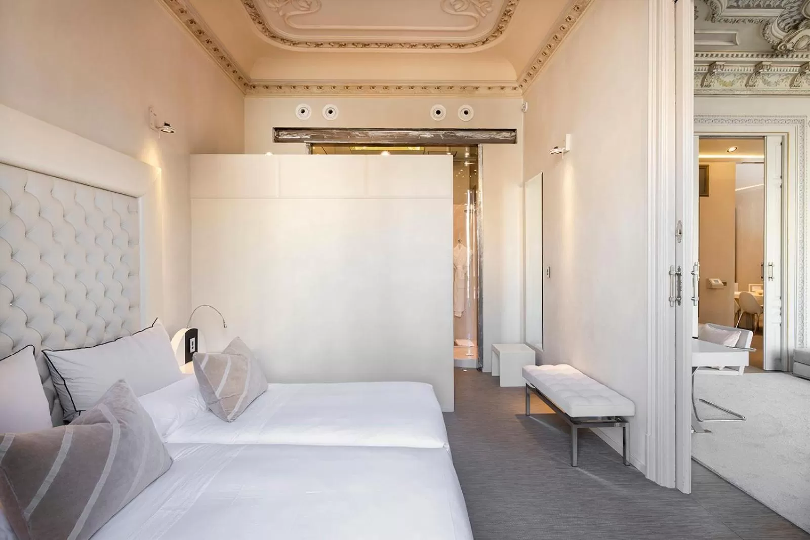 Bed in El Palauet Modernist Suites Barcelona