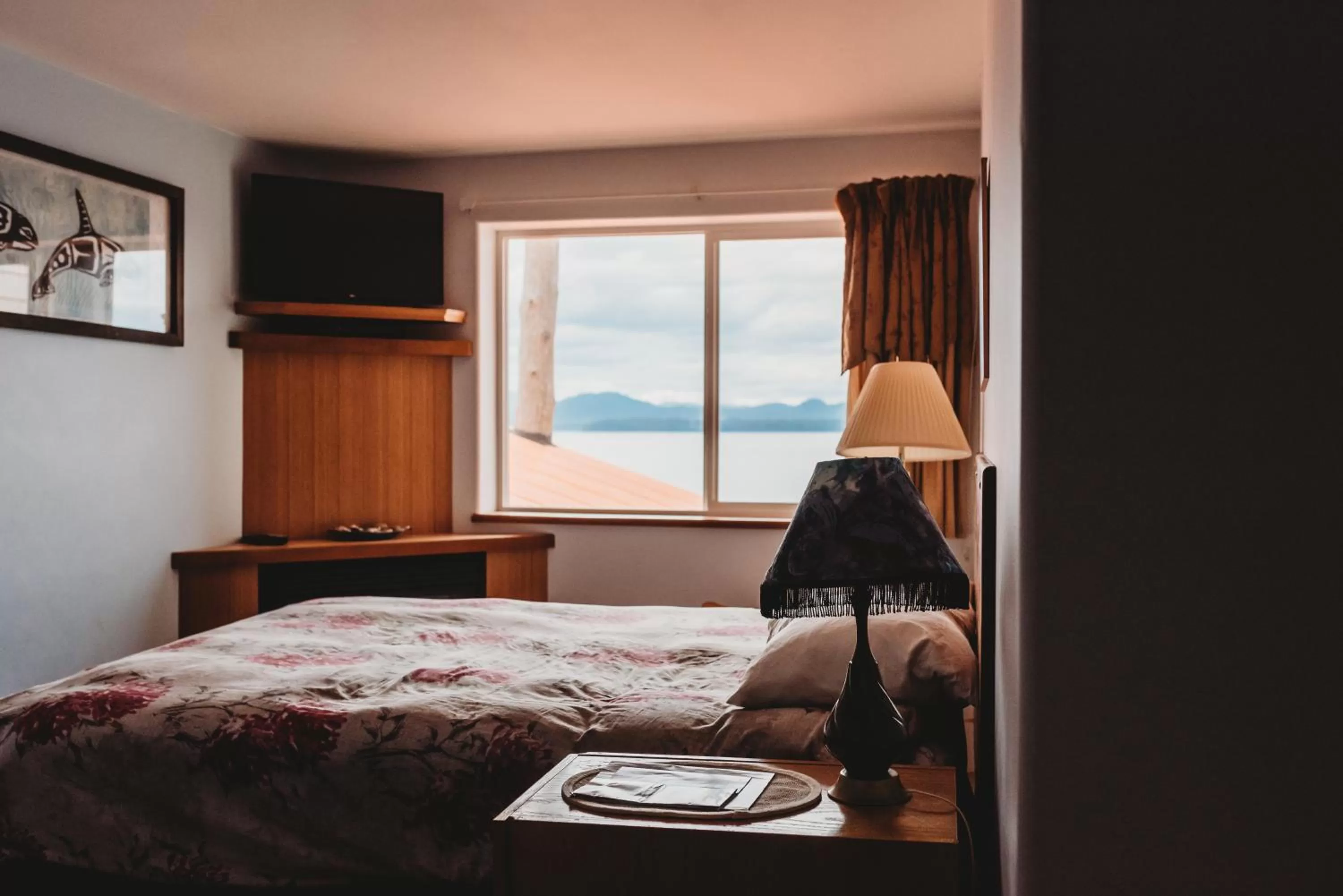 Bed in The Oceanfront Hotel