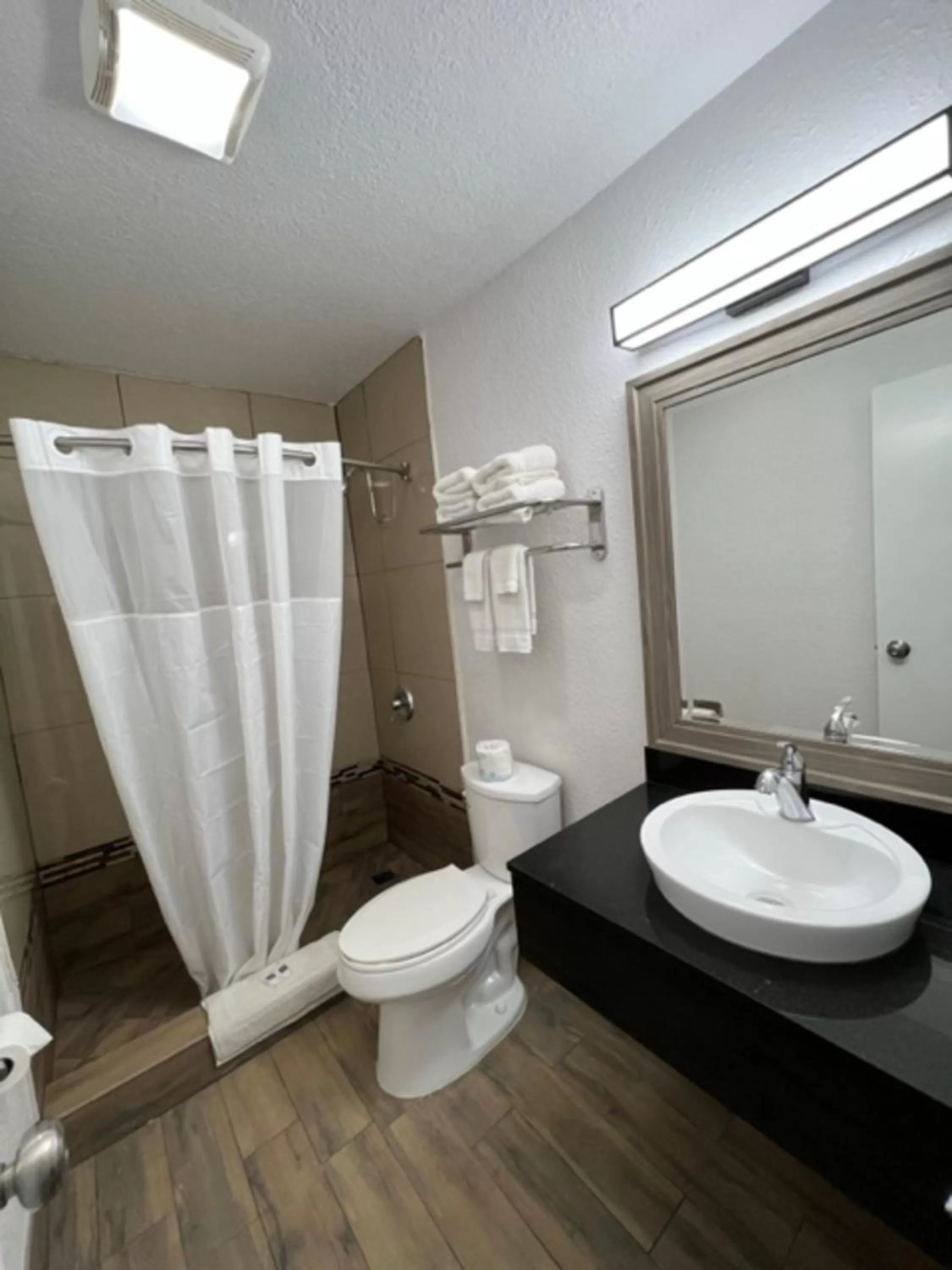 Shower in Motel 6-Orange, CA - Anaheim