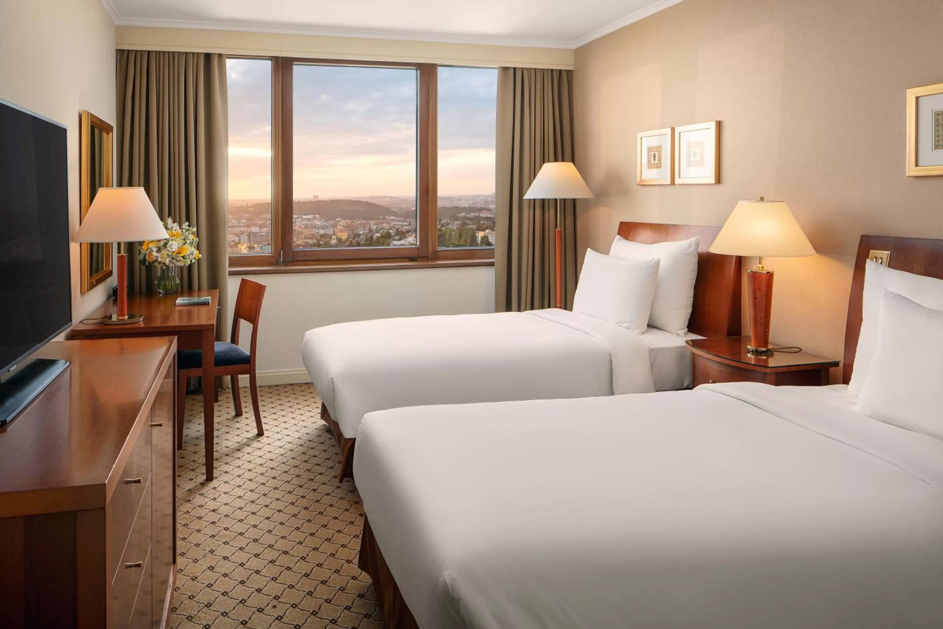 Executive Twin Room with Access to Spa & Executive Lounge in Grand Hotel Prague Towers - Czech Leading Hotels