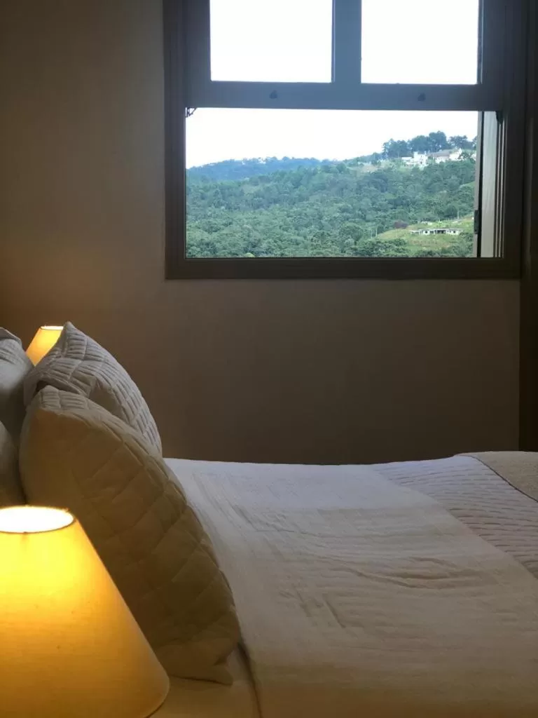 Bed in Pousada das Lavandas