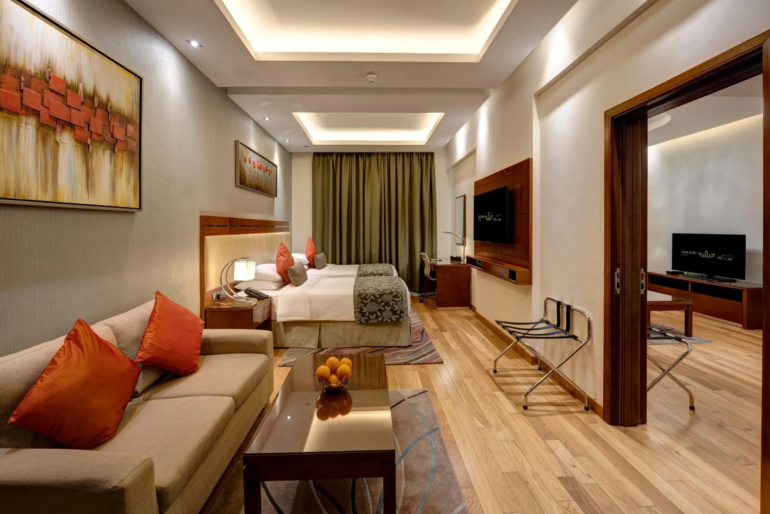 Bedroom in Rose Park Hotel - Al Barsha, Opposite Metro Station