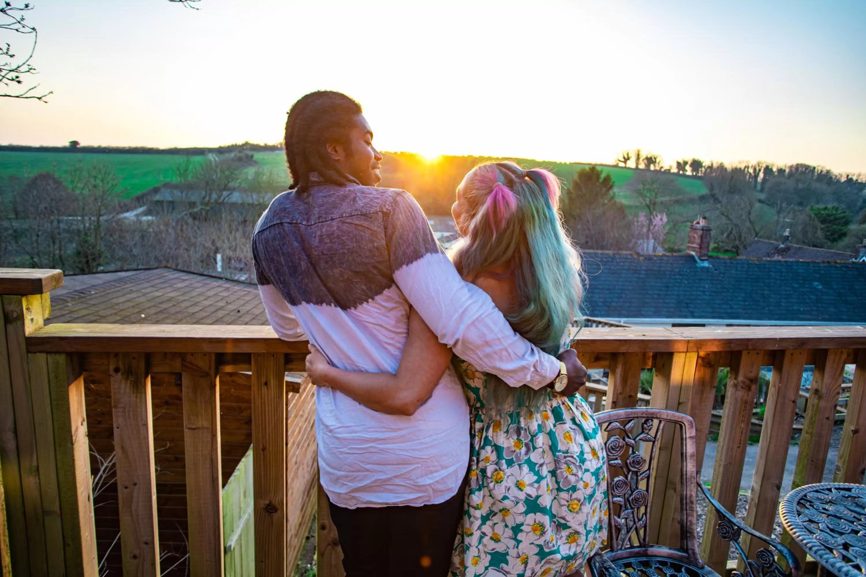 Sunset in The Rivers Arms