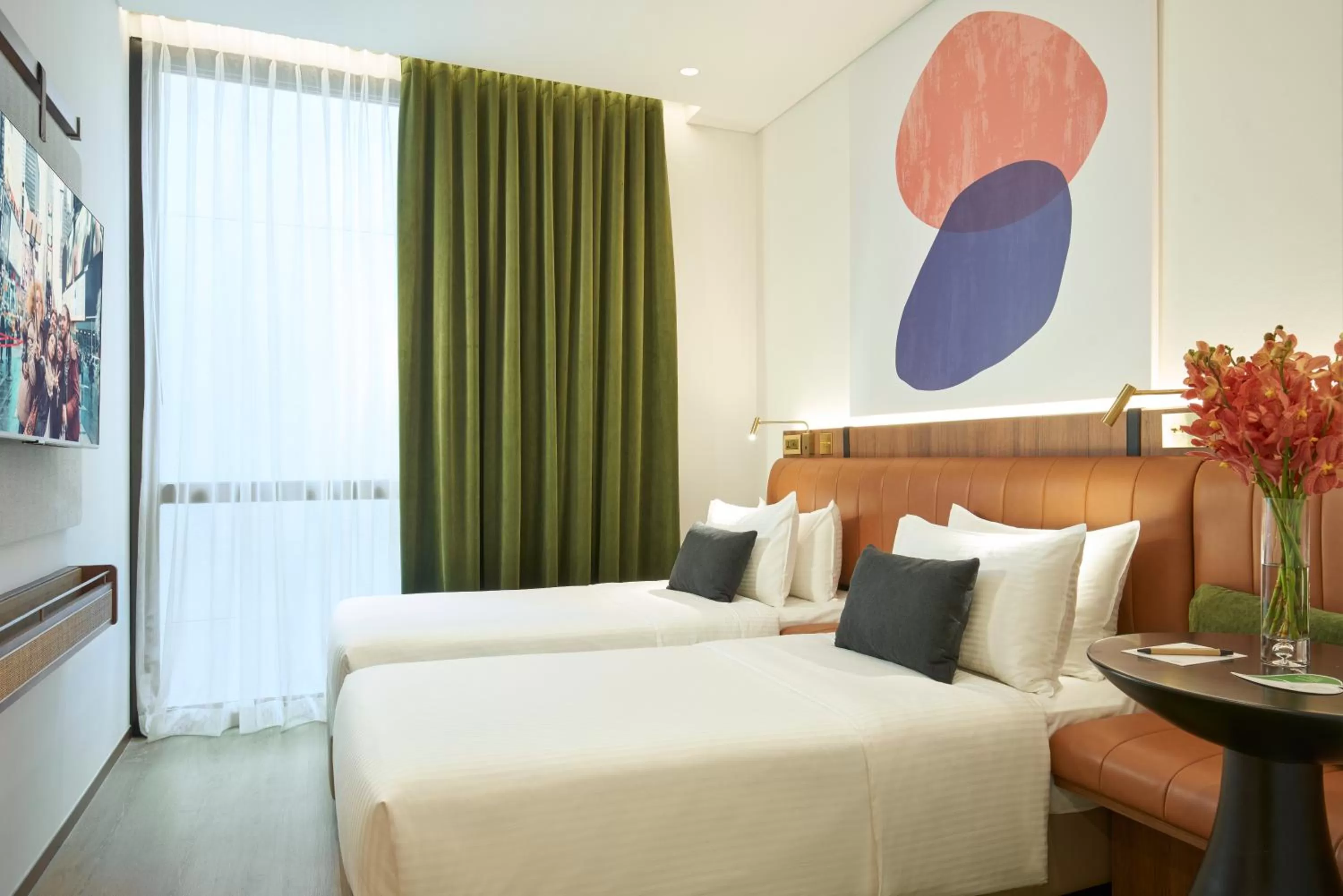 Bedroom, Bed in Citadines Connect City Centre Singapore