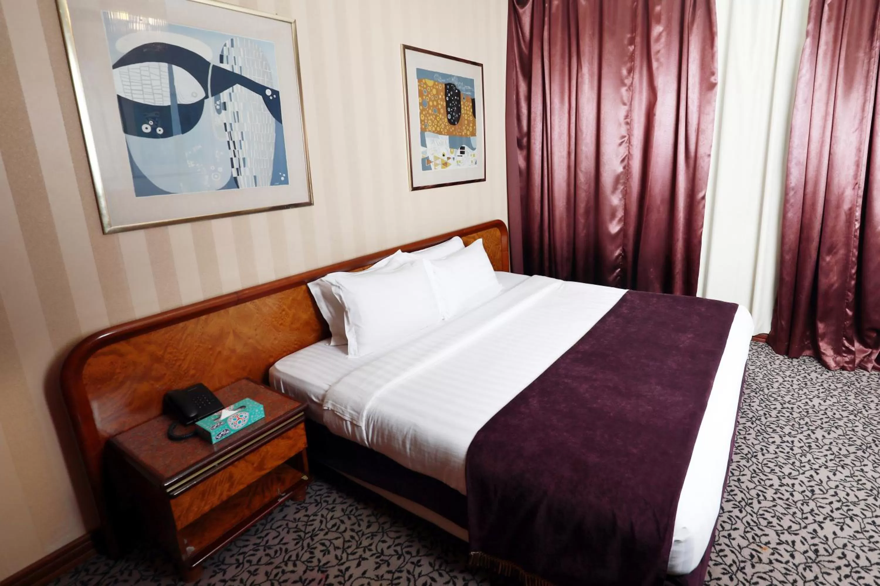 Bed in Hyatt Jeddah Continental Hotel