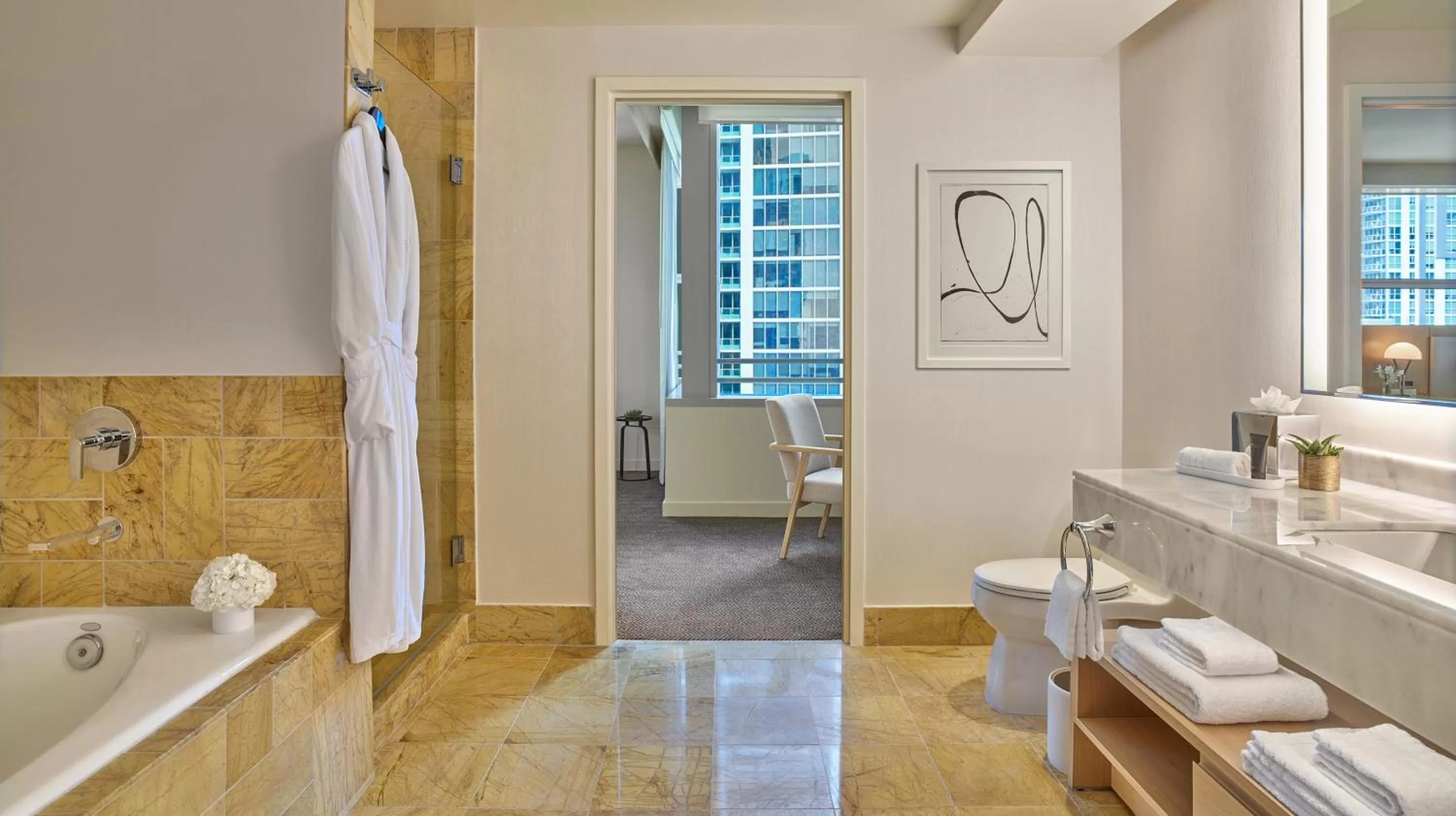 Bathroom in Hotel AKA Brickell