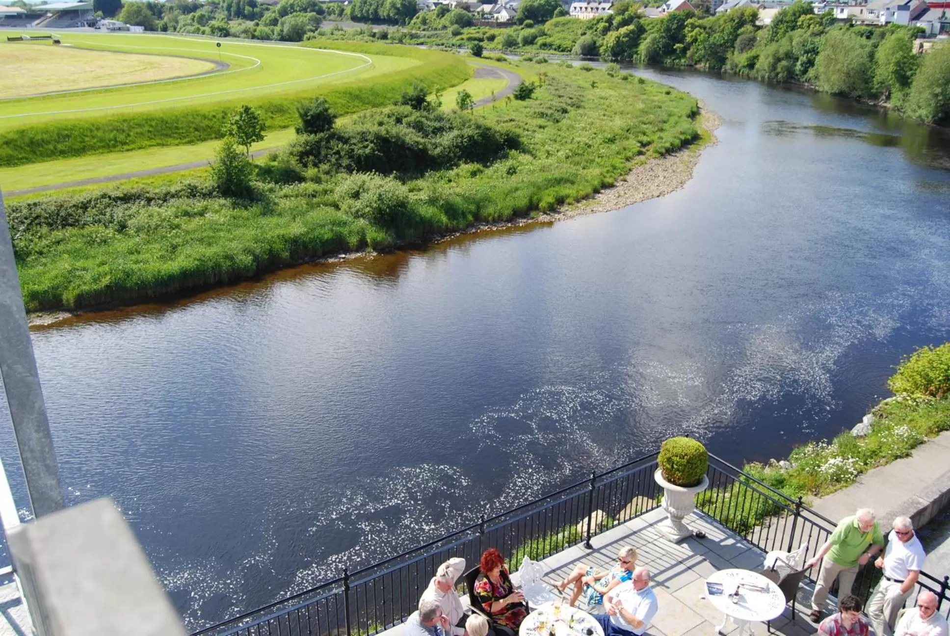 Patio, Bird's-eye View in The Listowel Arms Hotel