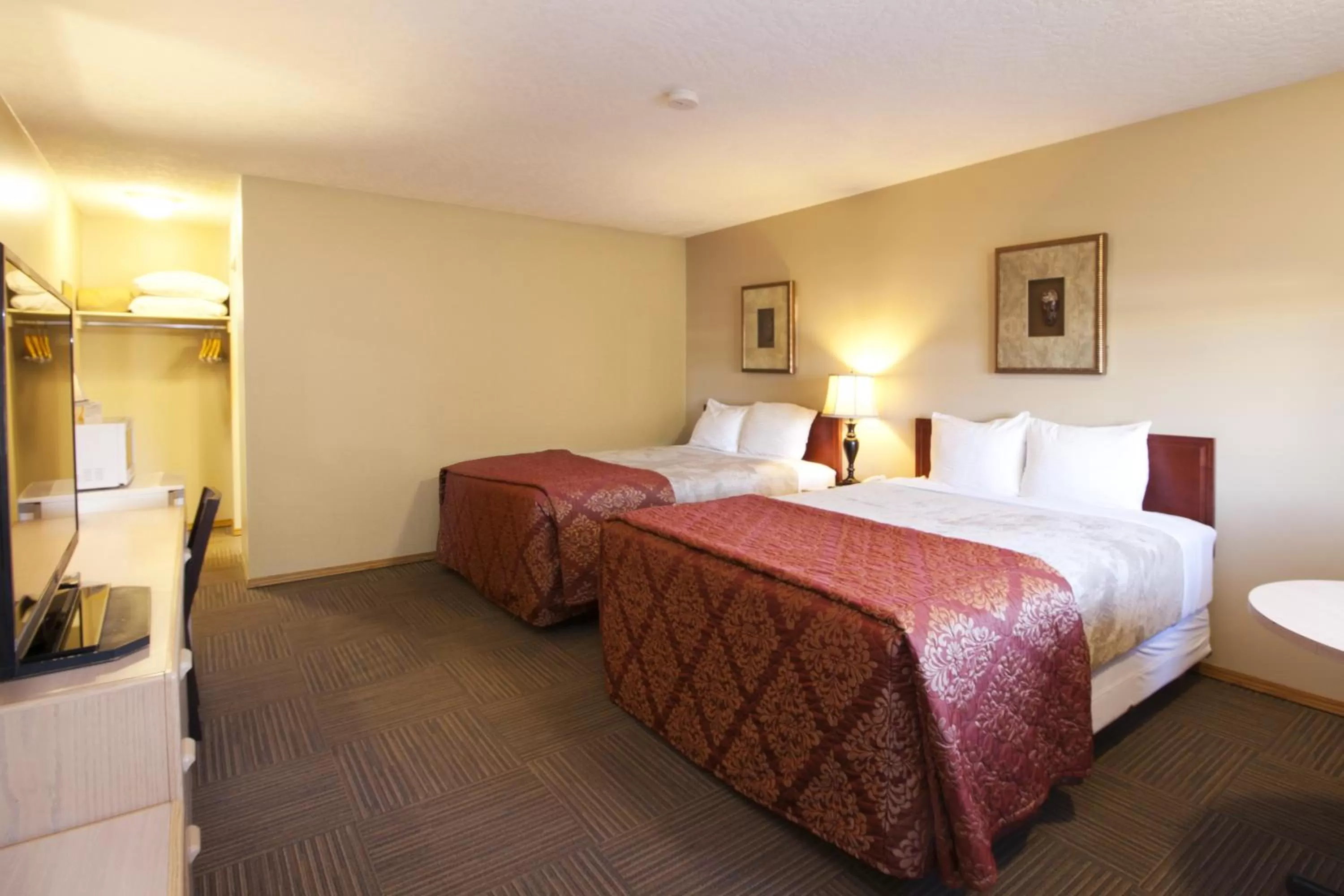 Bed in Bow River Inn