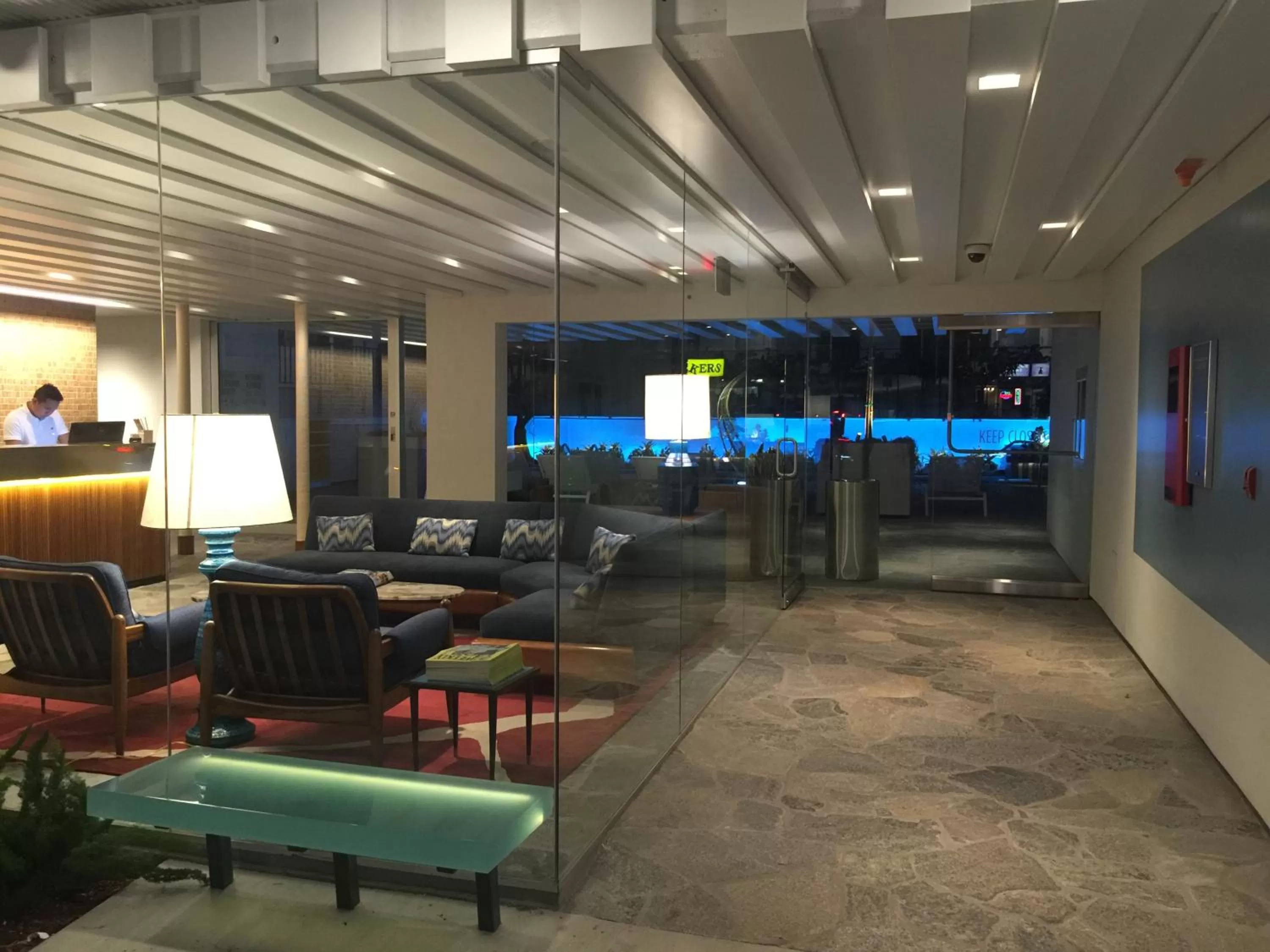 Lobby or reception in The Beverly Laurel Hotel at West Hollywood